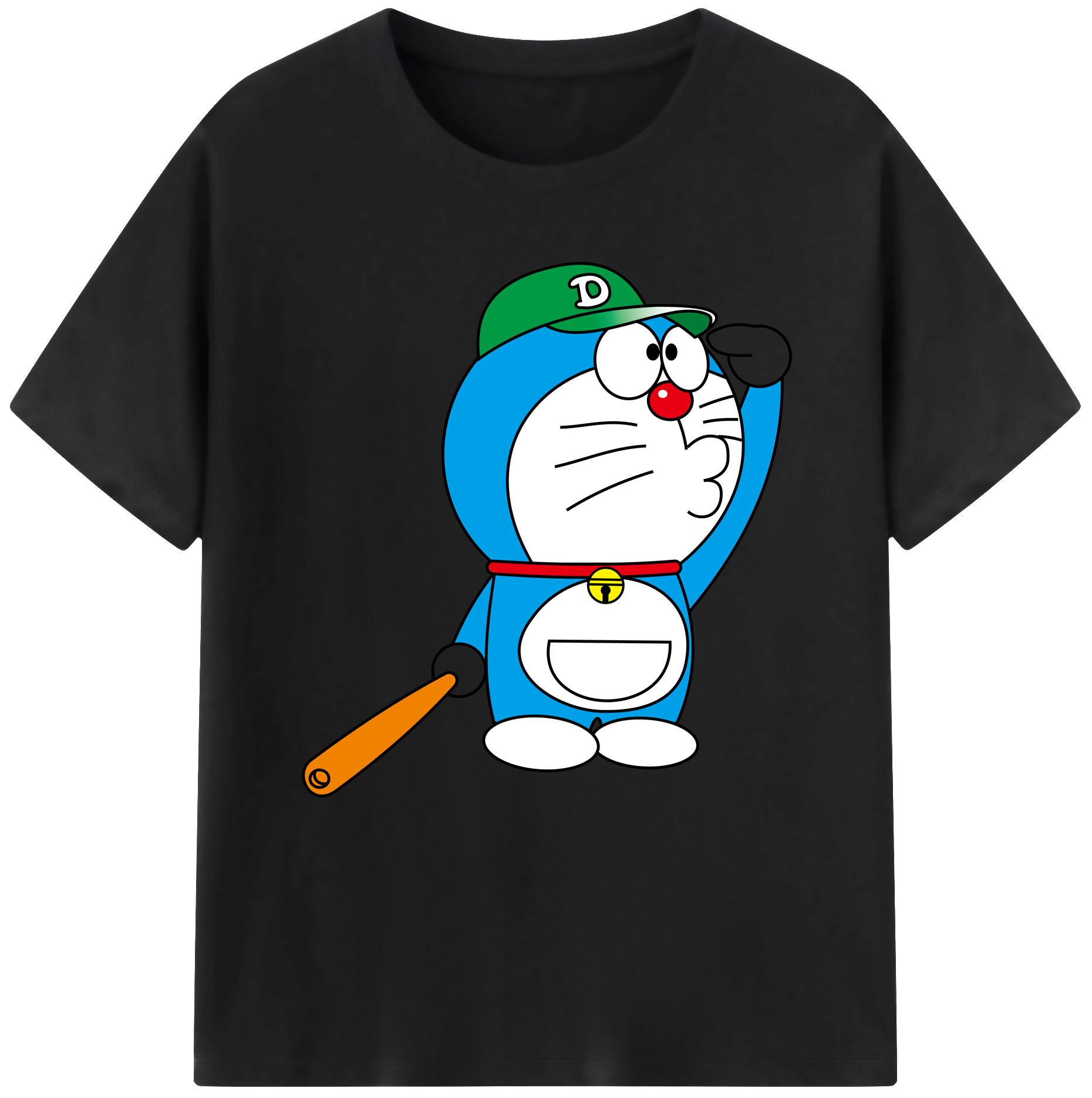 （画像用） ドラえもん Doraemon レディースカジュアルプリントTシャツ（綿100％）
