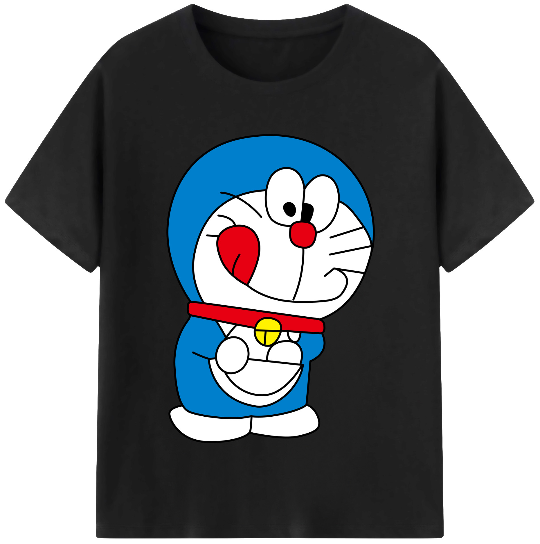 （画像用） ドラえもん Doraemon レディースカジュアルプリントTシャツ（綿100％）