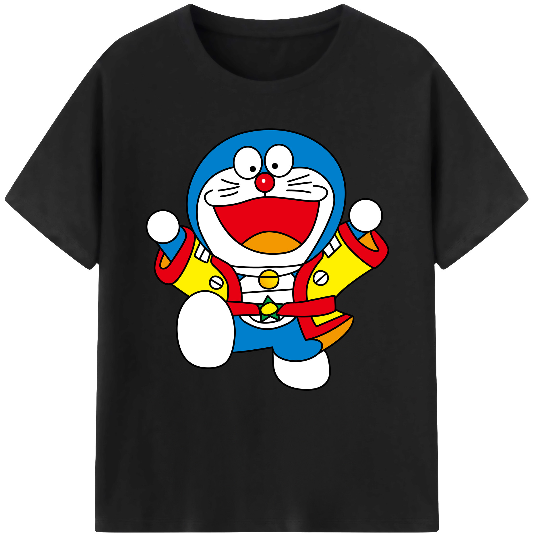 （画像用） ドラえもん Doraemon レディースカジュアルプリントTシャツ（綿100％）