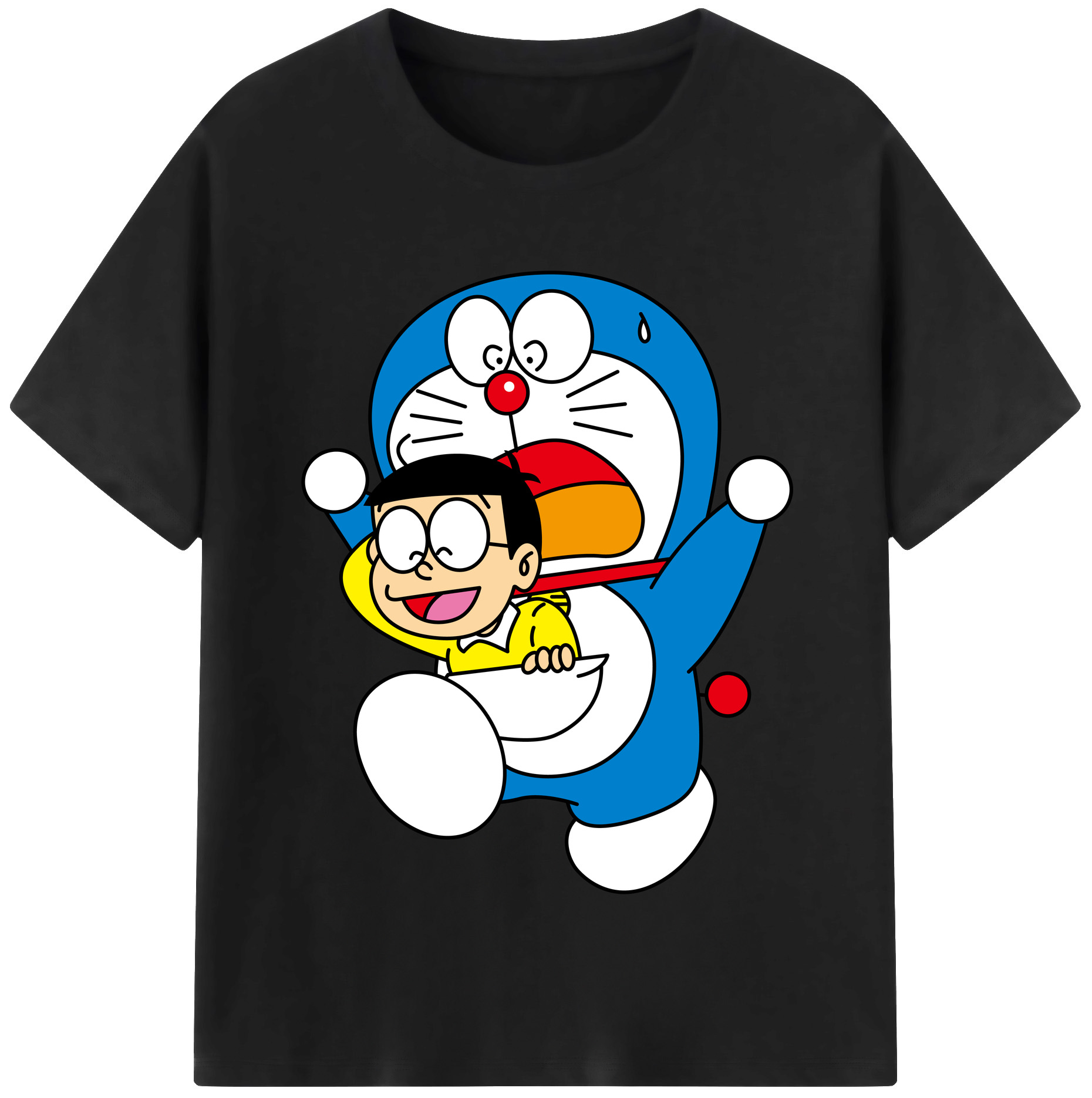 （画像用） ドラえもん Doraemon レディースカジュアルプリントTシャツ（綿100％）