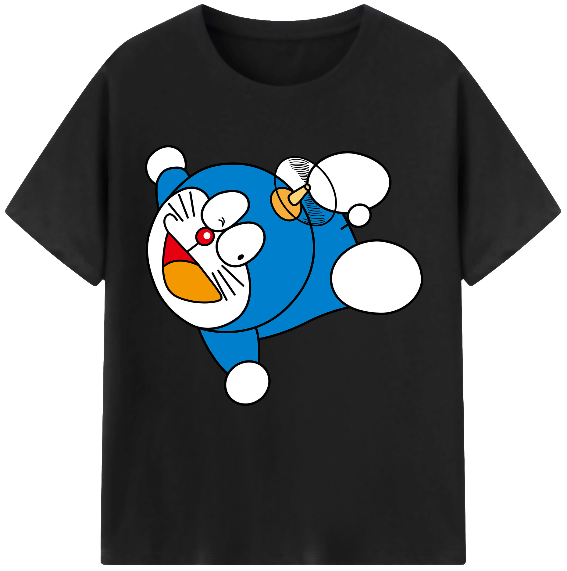 （画像用） ドラえもん Doraemon レディースカジュアルプリントTシャツ（綿100％）