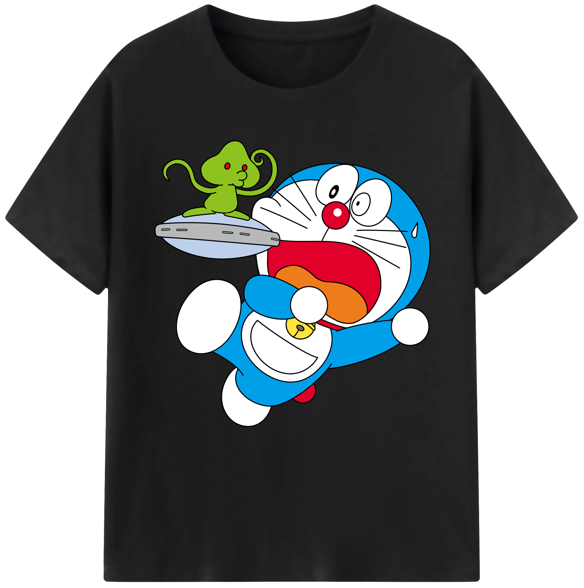 （画像用） ドラえもん Doraemon レディースカジュアルプリントTシャツ（綿100％）