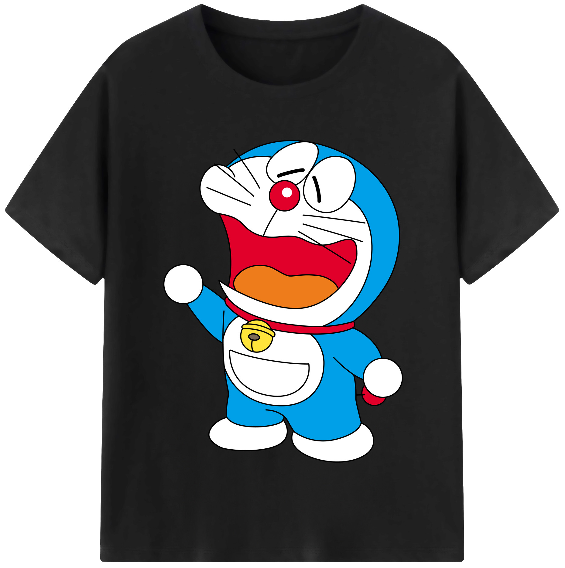 （画像用） ドラえもん Doraemon レディースカジュアルプリントTシャツ（綿100％）