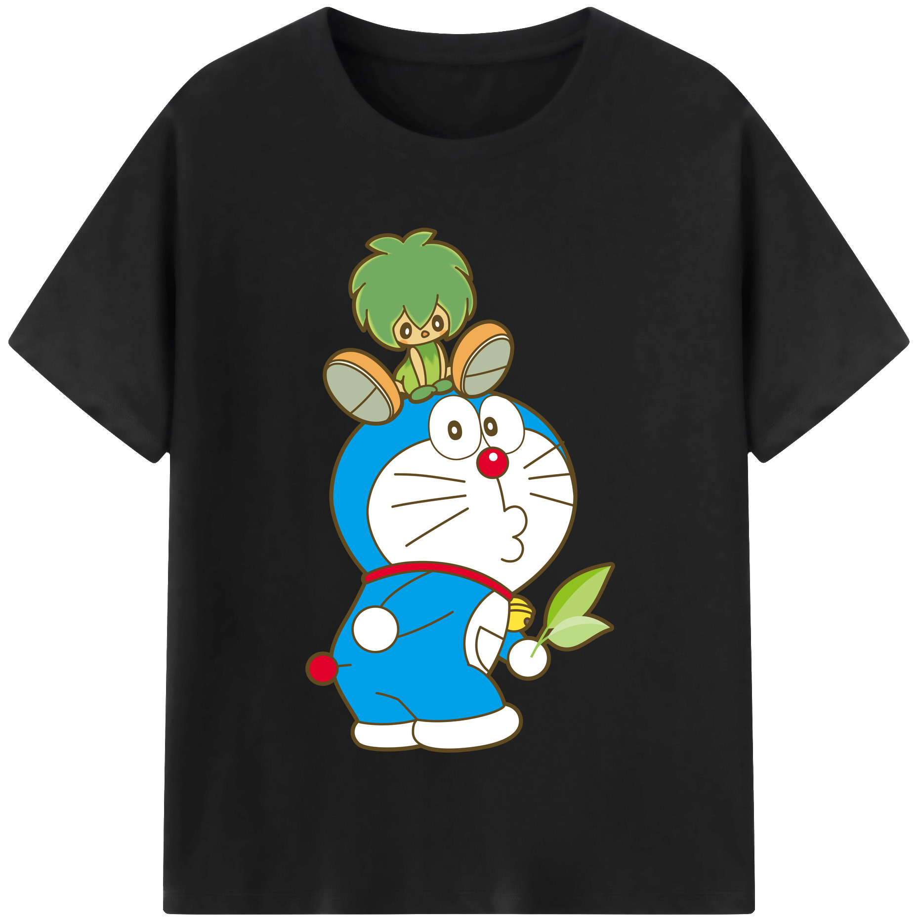 （画像用） ドラえもん Doraemon レディースカジュアルプリントTシャツ（綿100％）