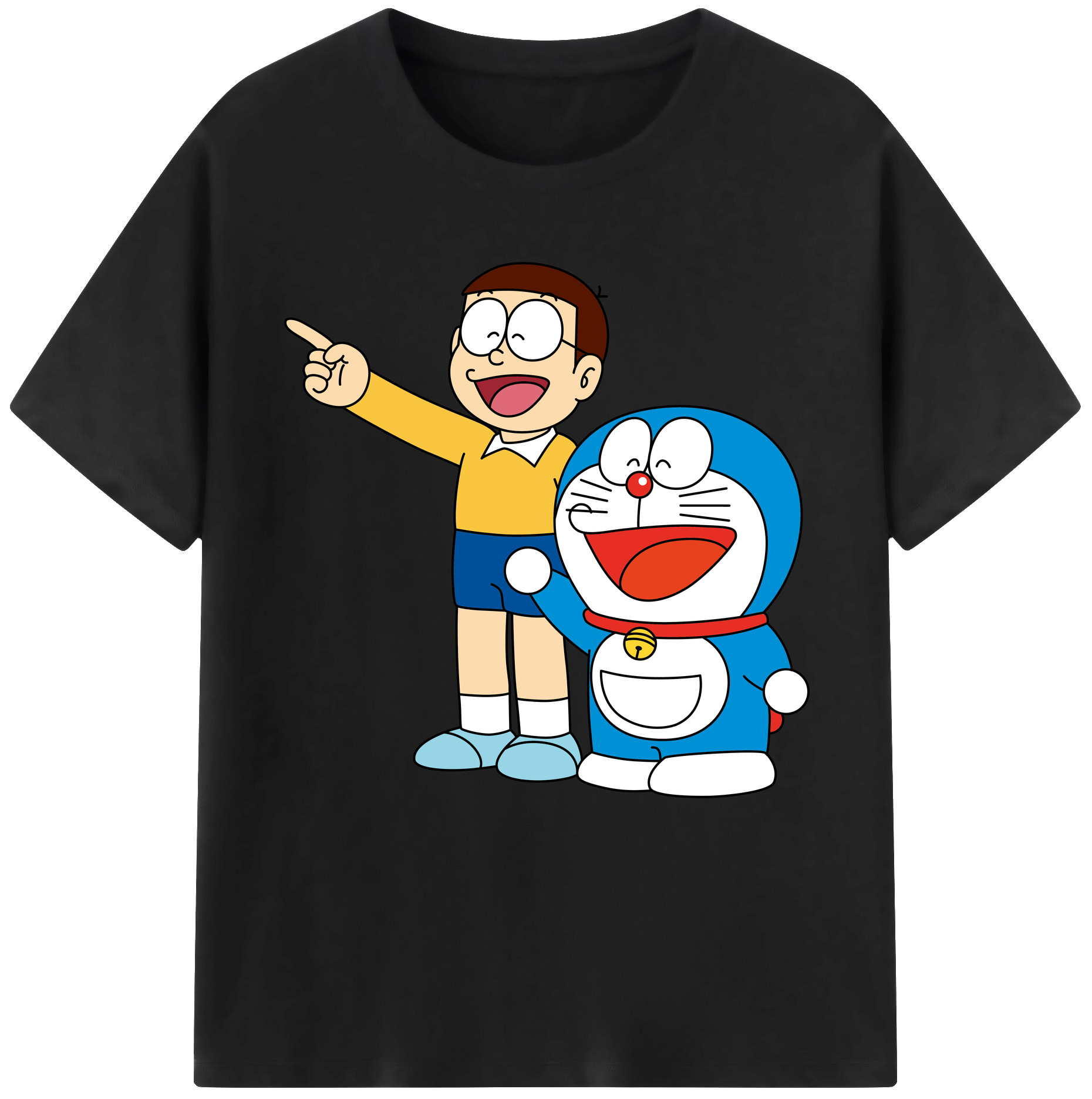 （画像用） ドラえもん 野比 のび太 Doraemon Nobita Nobi レディースカジュアルプリントTシャツ（綿100％）