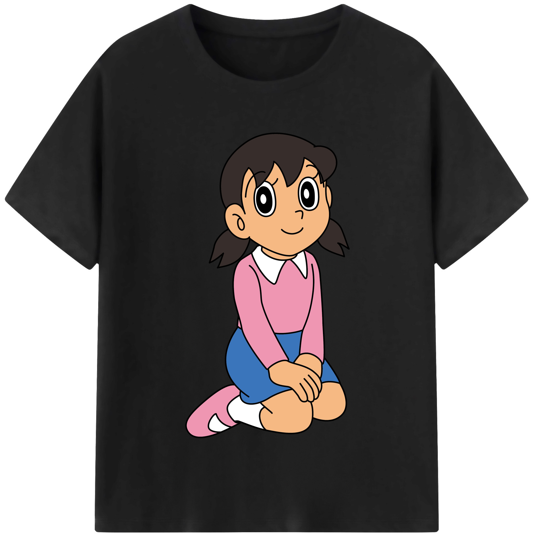 （画像用） ドラえもん みなもと しずか Doraemon Shizuka Minamoto レディースカジュアルプリントTシャツ（綿100％）