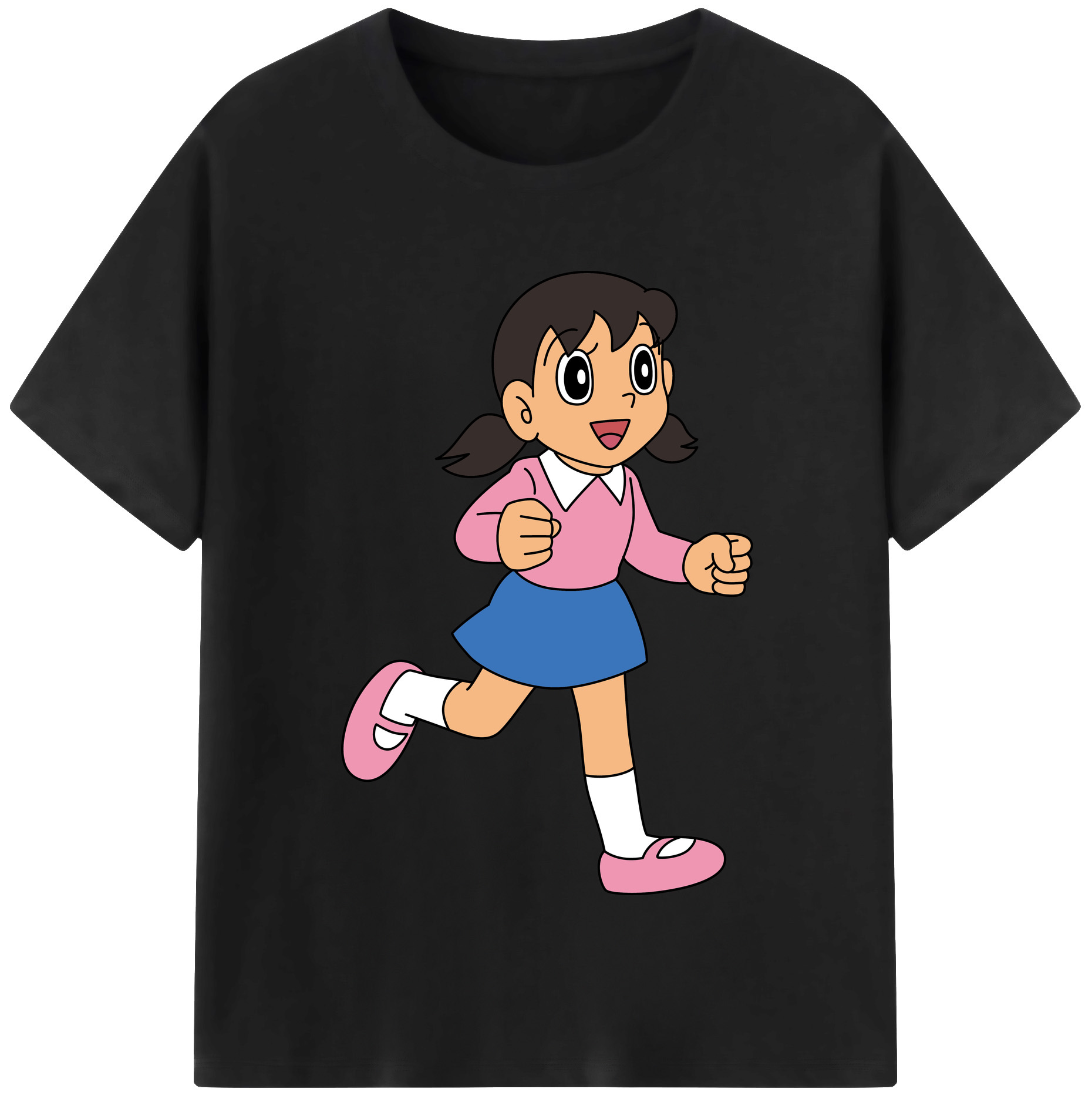 （画像用） ドラえもん みなもと しずか Doraemon Shizuka Minamoto レディースカジュアルプリントTシャツ（綿100％）