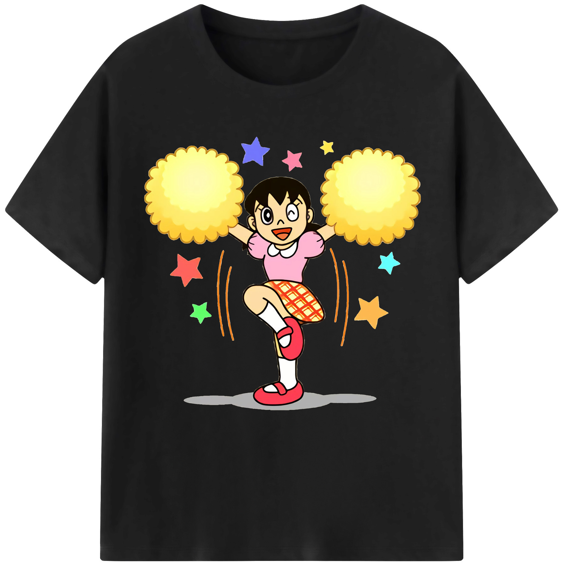 （画像用） ドラえもん みなもと しずか Doraemon Shizuka Minamoto レディースカジュアルプリントTシャツ（綿100％）