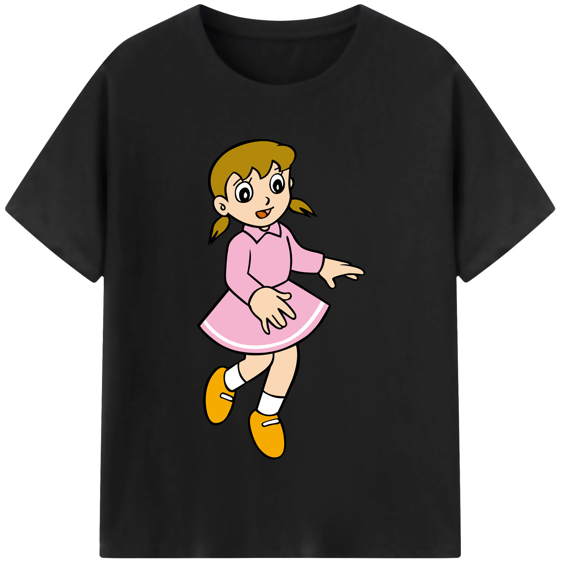 （画像用） ドラえもん みなもと しずか Doraemon Shizuka Minamoto レディースカジュアルプリントTシャツ（綿100％）