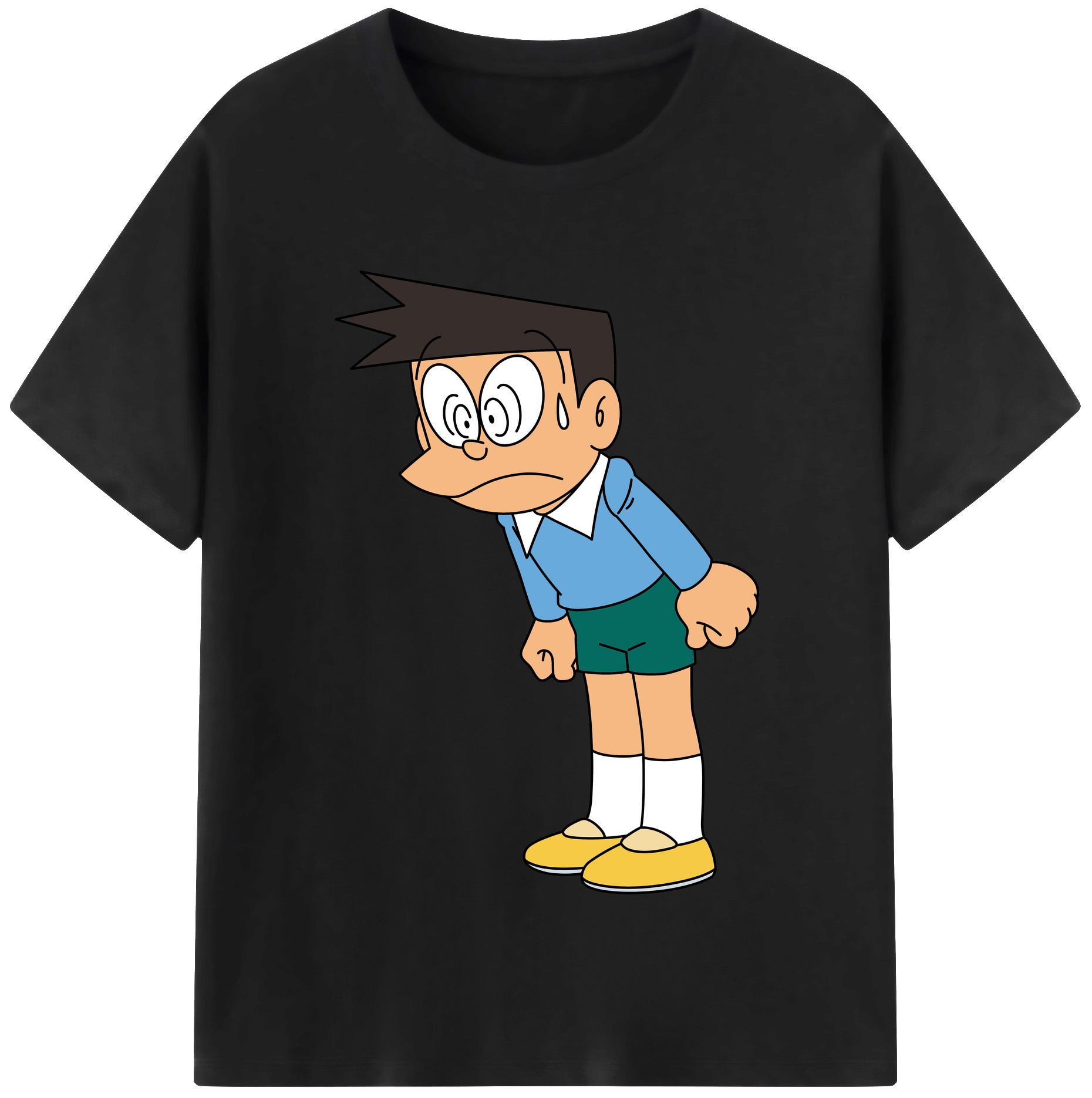 （画像用） ドラえもん 骨川 スネ夫 Doraemon Honekawa Suneo レディースカジュアルプリントTシャツ（綿100％）