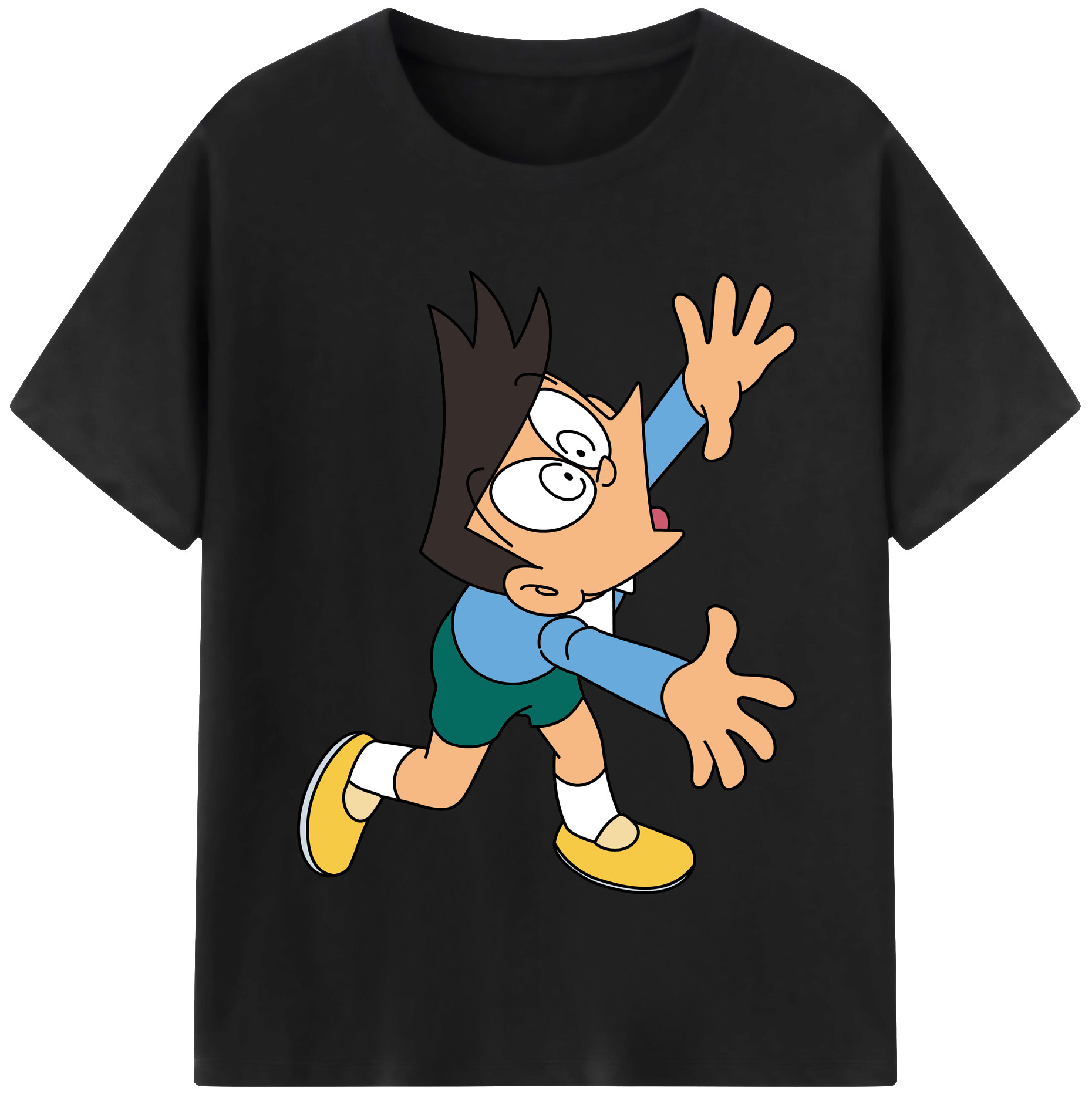 （画像用） ドラえもん 骨川 スネ夫 Doraemon Honekawa Suneo レディースカジュアルプリントTシャツ（綿100％）