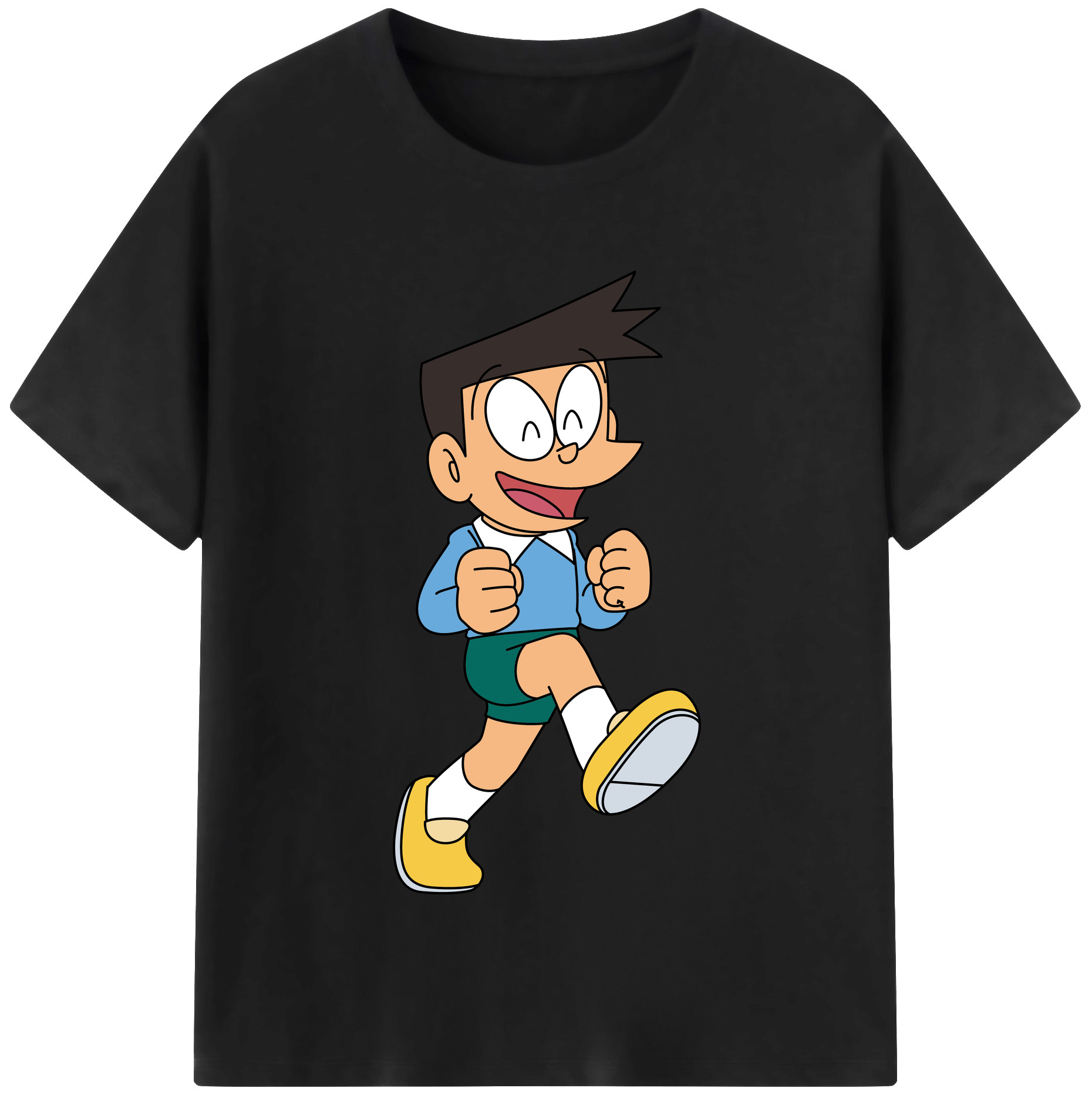 （画像用） ドラえもん 骨川 スネ夫 Doraemon Honekawa Suneo レディースカジュアルプリントTシャツ（綿100％）