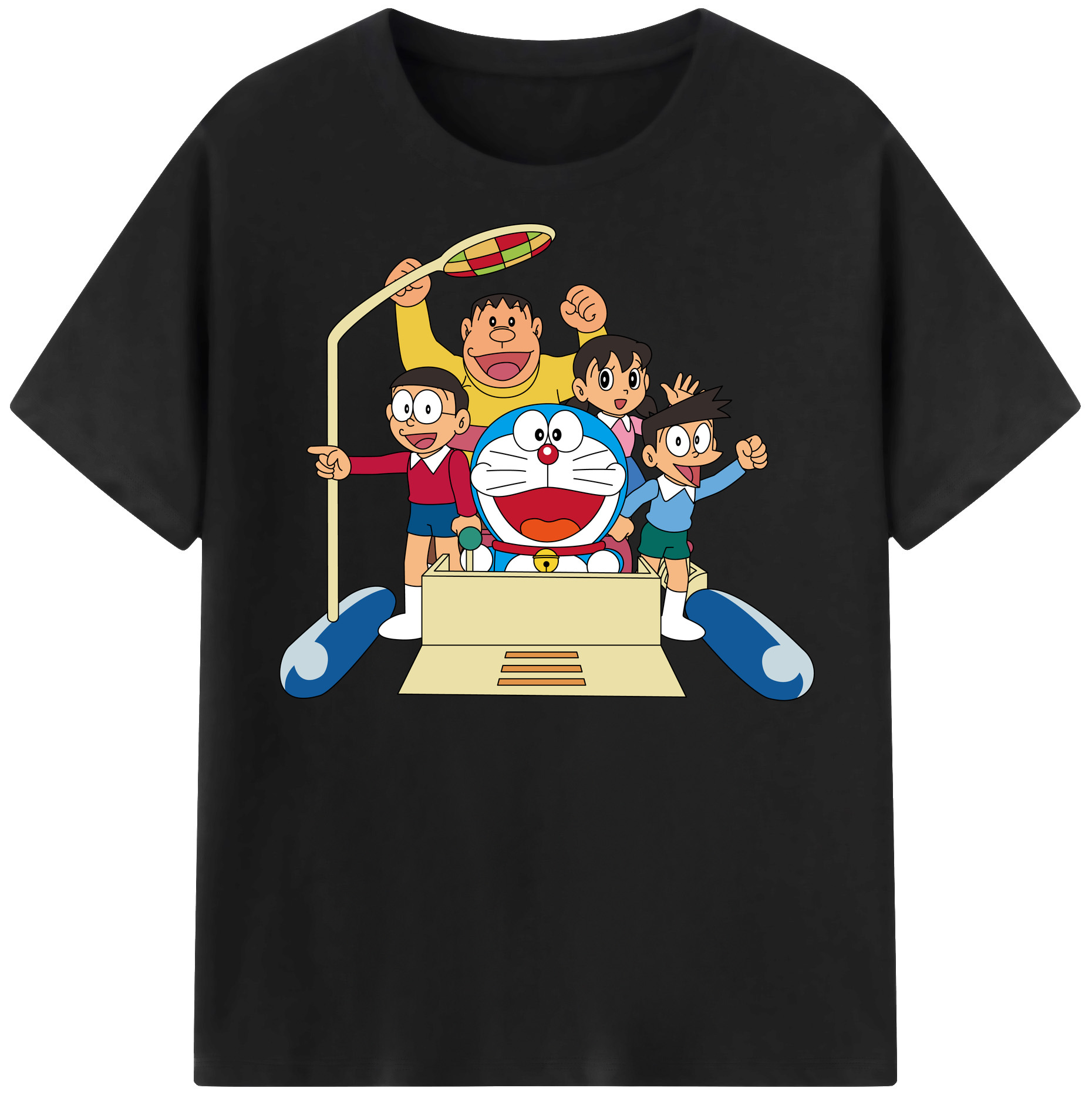 （画像用） ドラえもん 骨川 スネ夫 Doraemon Honekawa Suneo レディースカジュアルプリントTシャツ（綿100％）