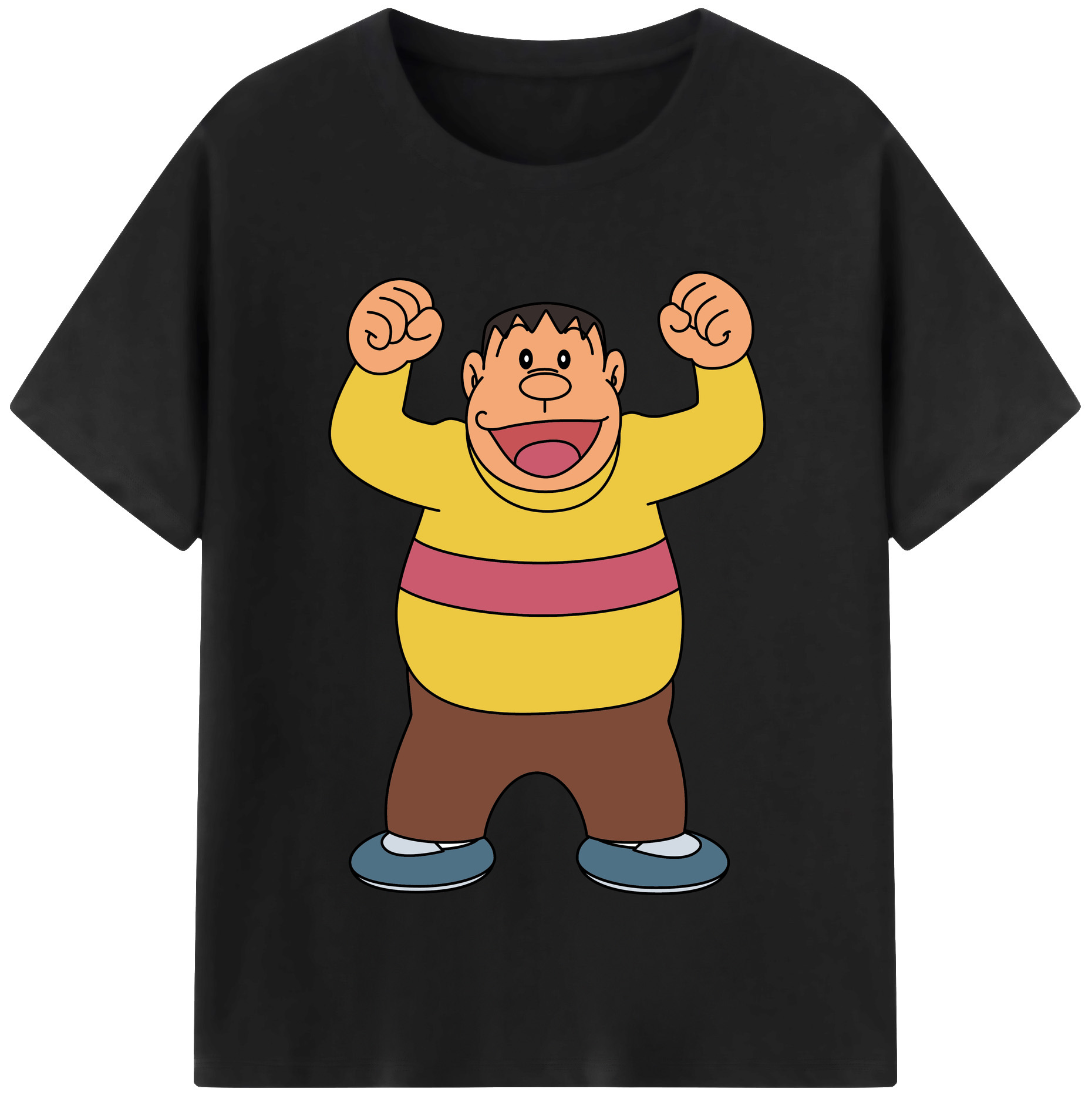 （画像用） ドラえもん 剛田武 Doraemon Gouta Takeshi レディースカジュアルプリントTシャツ（綿100％）