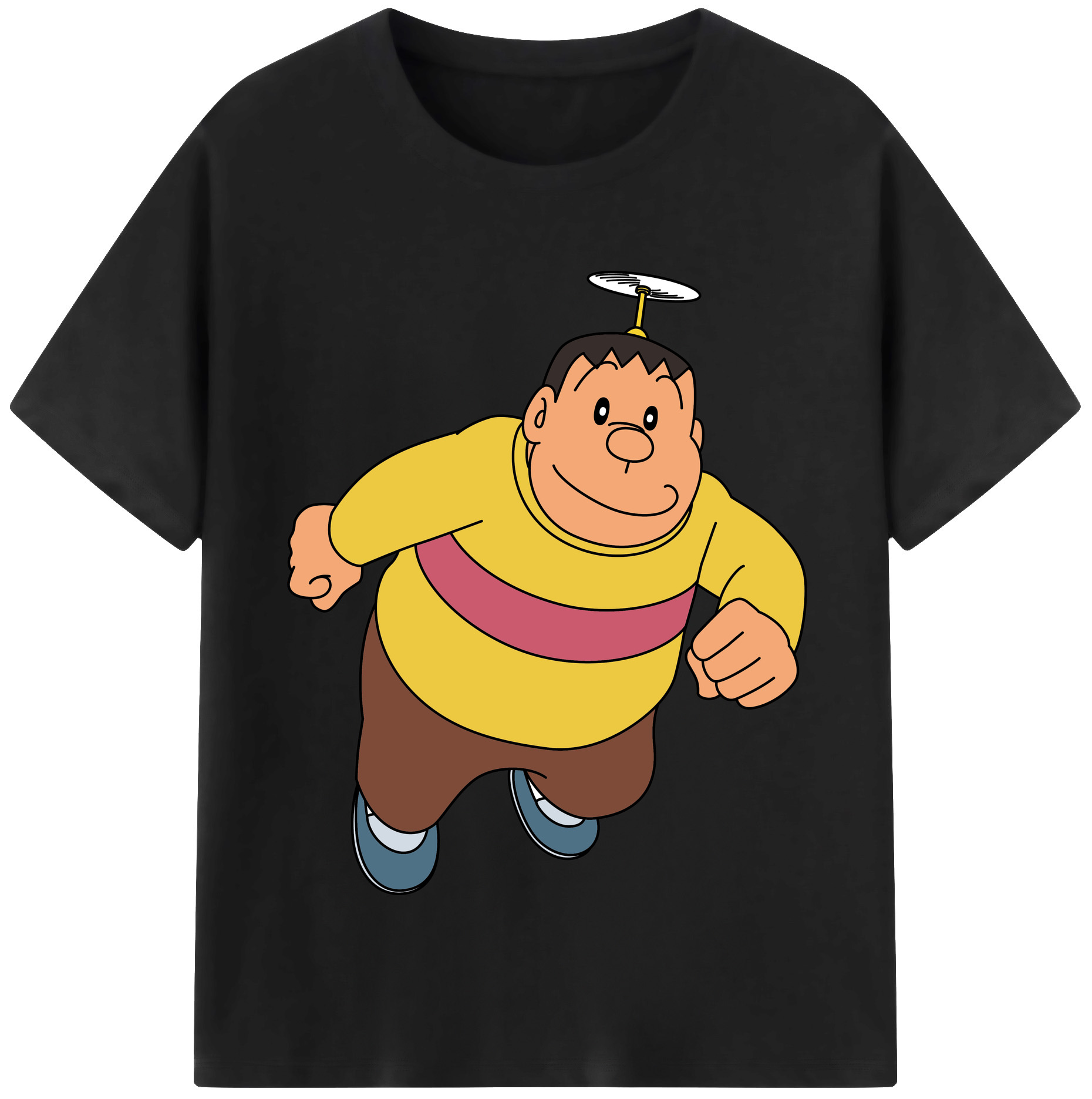（画像用） ドラえもん 剛田武 Doraemon Gouta Takeshi レディースカジュアルプリントTシャツ（綿100％）