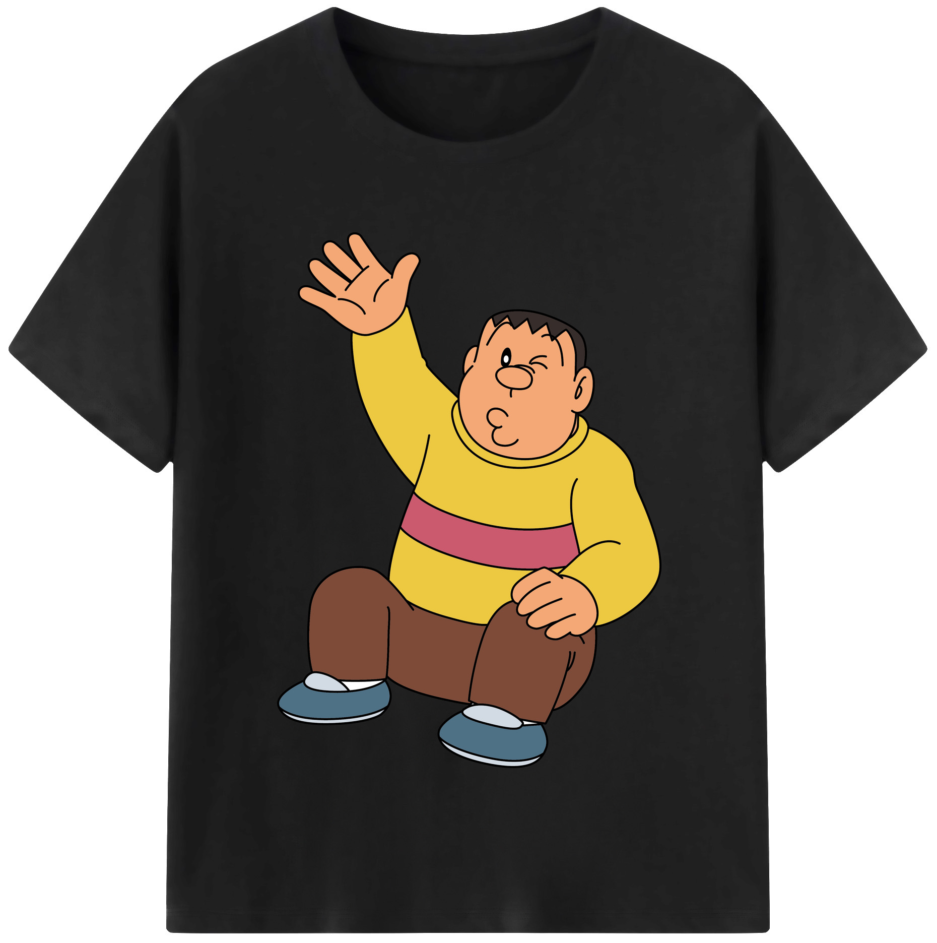 （画像用） ドラえもん 剛田武 Doraemon Gouta Takeshi レディースカジュアルプリントTシャツ（綿100％）