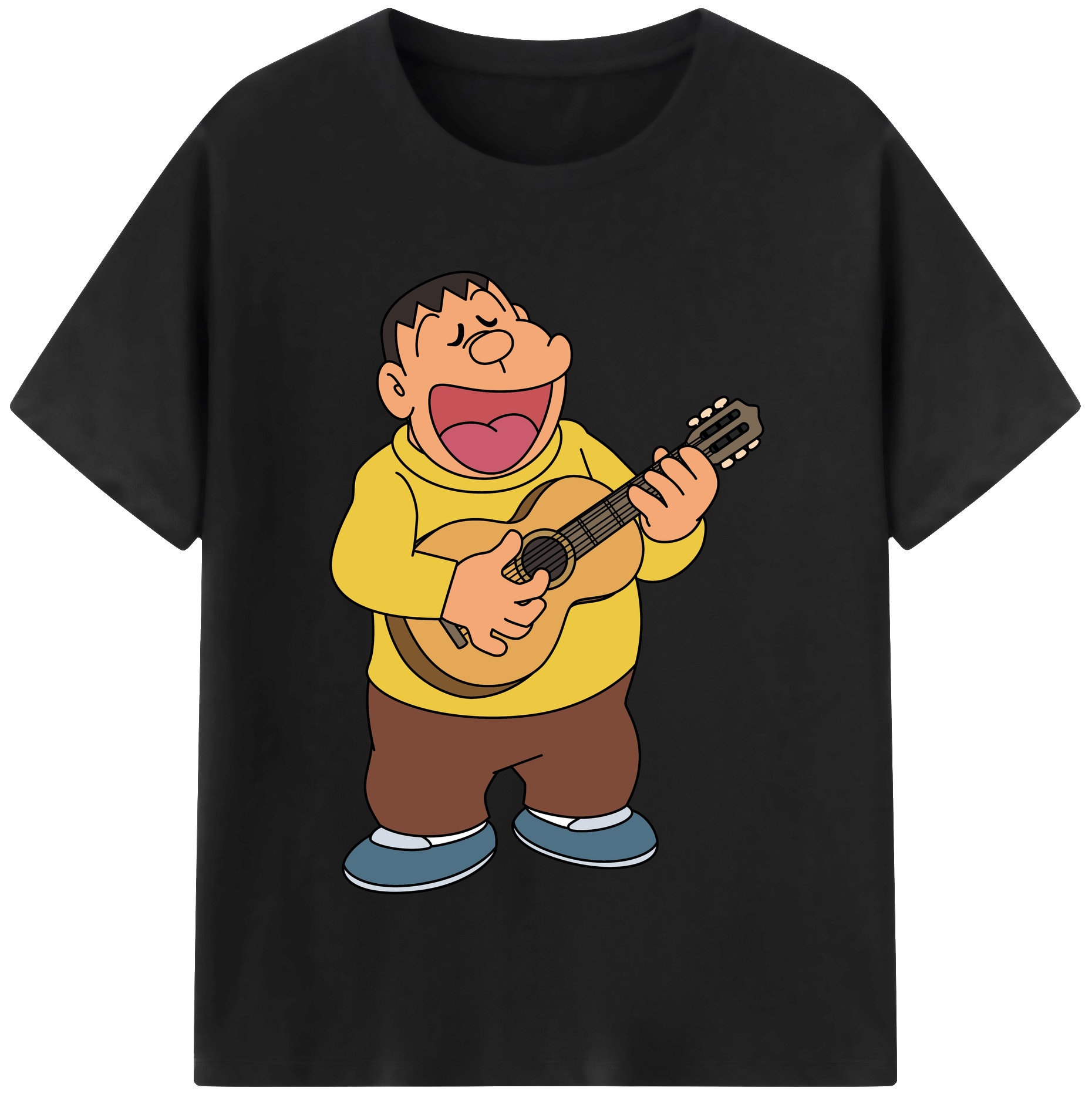 （画像用） ドラえもん 剛田武 Doraemon Gouta Takeshi レディースカジュアルプリントTシャツ（綿100％）