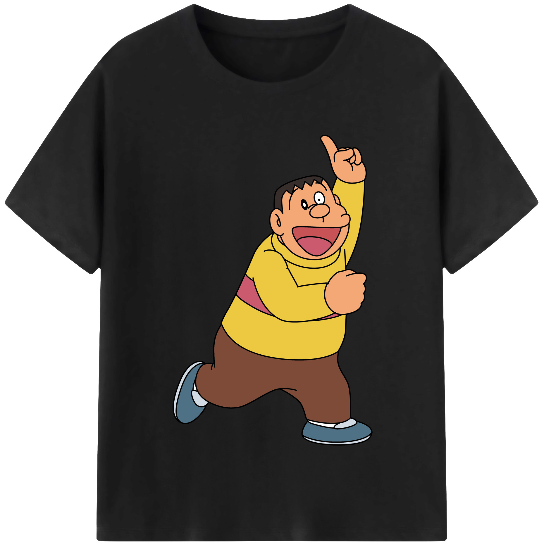 （画像用） ドラえもん 剛田武 Doraemon Gouta Takeshi レディースカジュアルプリントTシャツ（綿100％）