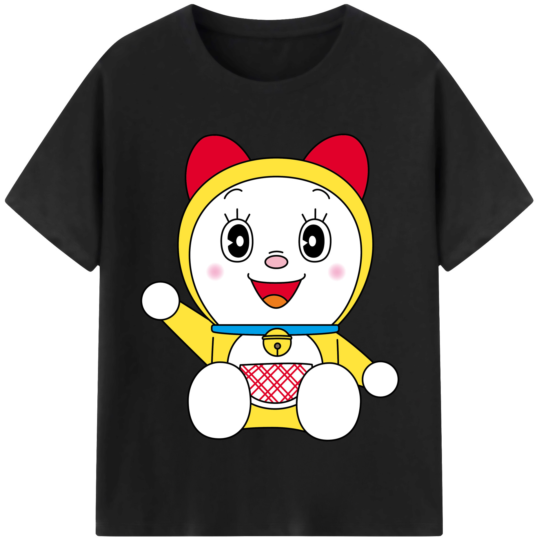 （画像用） ドラえもん ドラミ Doraemon Dorami レディースカジュアルプリントTシャツ（綿100％）