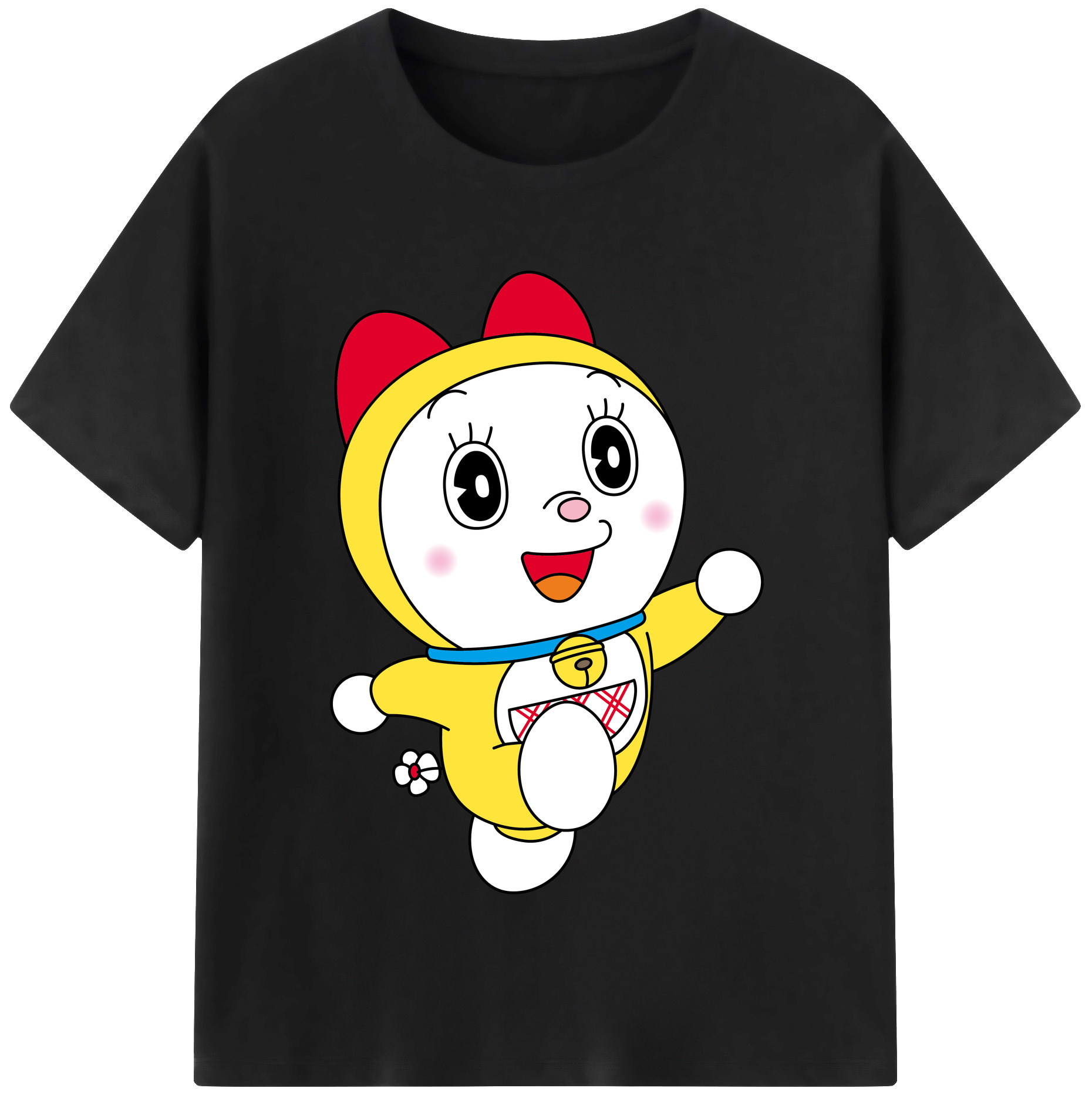 （画像用） ドラえもん ドラミ Doraemon Dorami レディースカジュアルプリントTシャツ（綿100％）