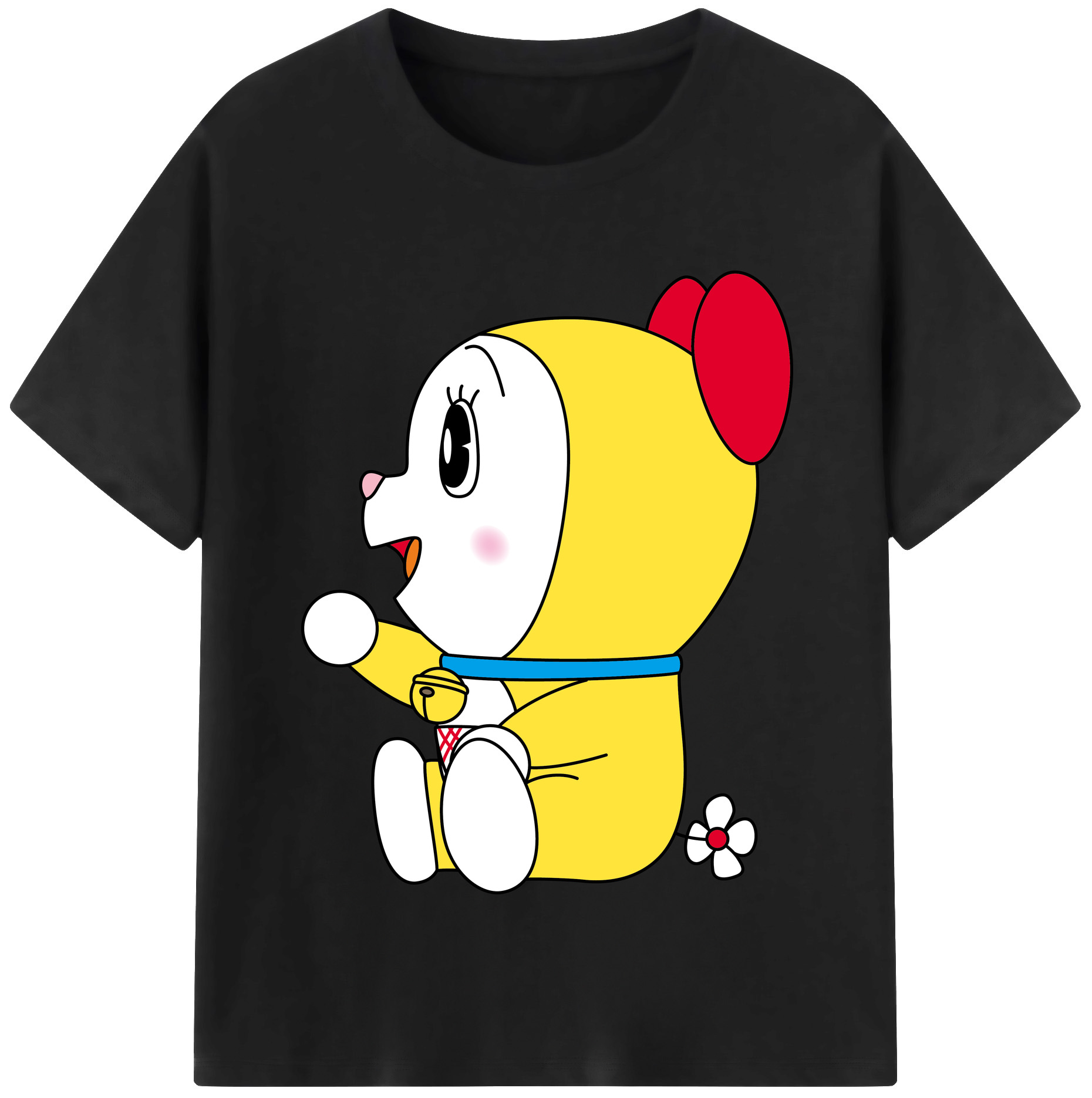 （画像用） ドラえもん ドラミ Doraemon Dorami レディースカジュアルプリントTシャツ（綿100％）