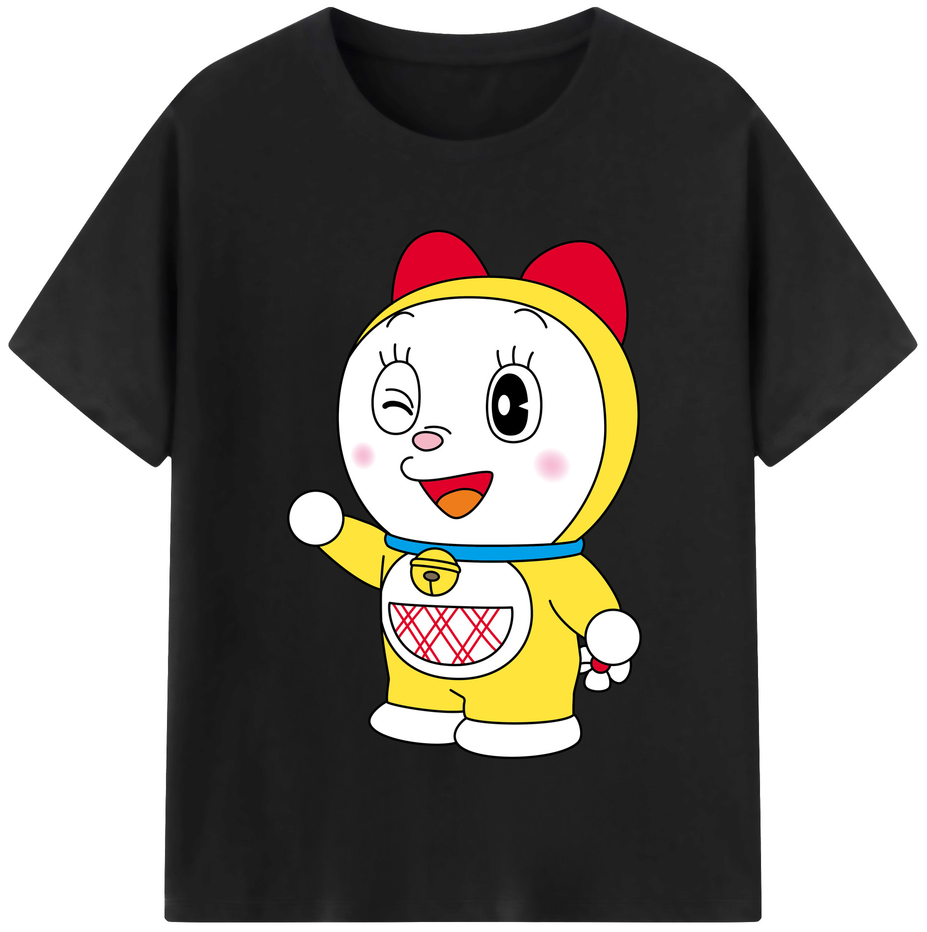 （画像用） ドラえもん ドラミ Doraemon Dorami レディースカジュアルプリントTシャツ（綿100％）