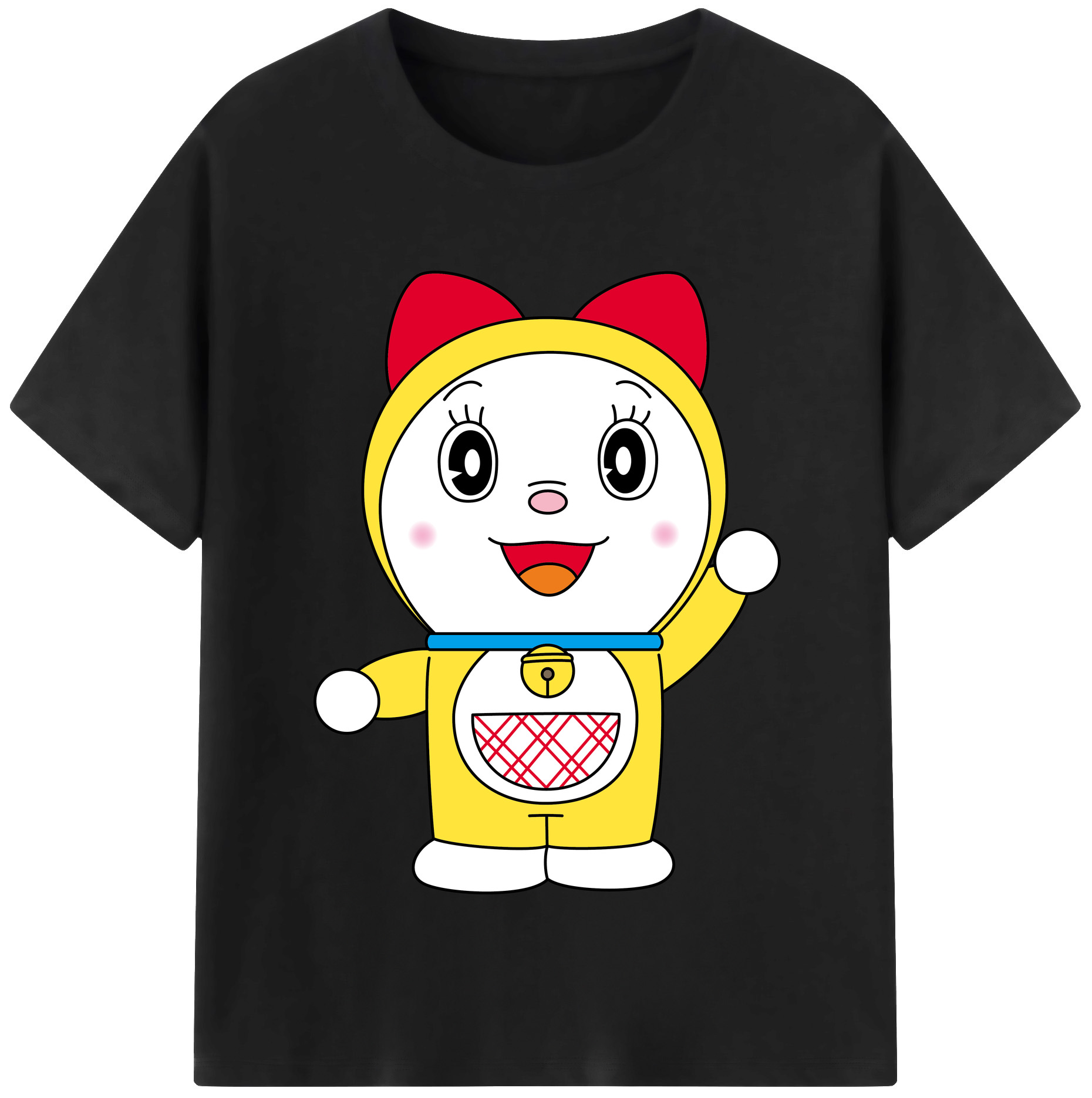 （画像用） ドラえもん ドラミ Doraemon Dorami レディースカジュアルプリントTシャツ（綿100％）