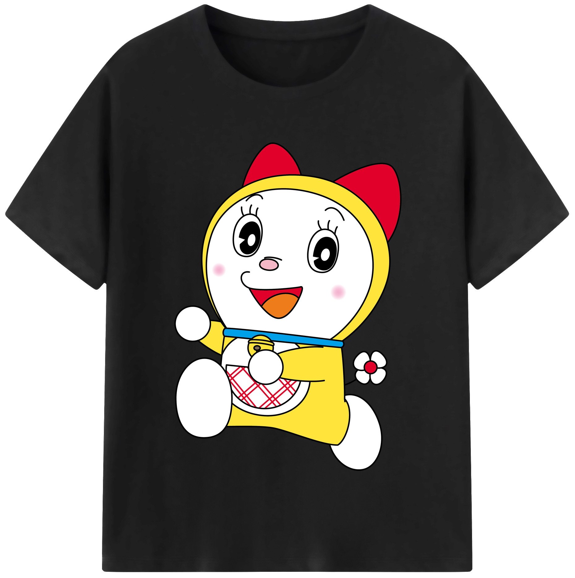 （画像用） ドラえもん ドラミ Doraemon Dorami レディースカジュアルプリントTシャツ（綿100％）