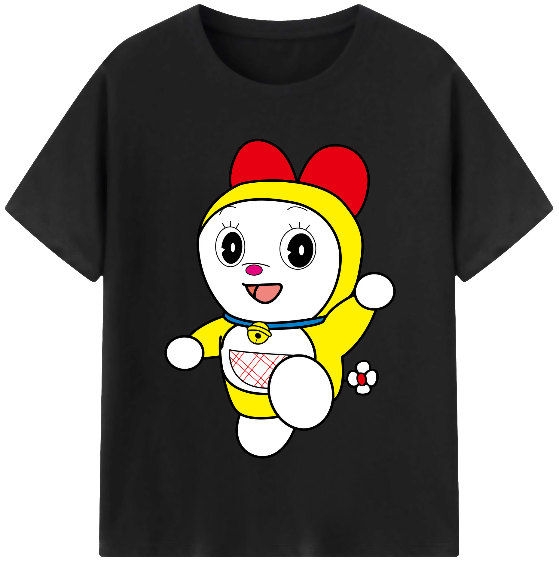 （画像用） ドラえもん ドラミ Doraemon Dorami レディースカジュアルプリントTシャツ（綿100％）