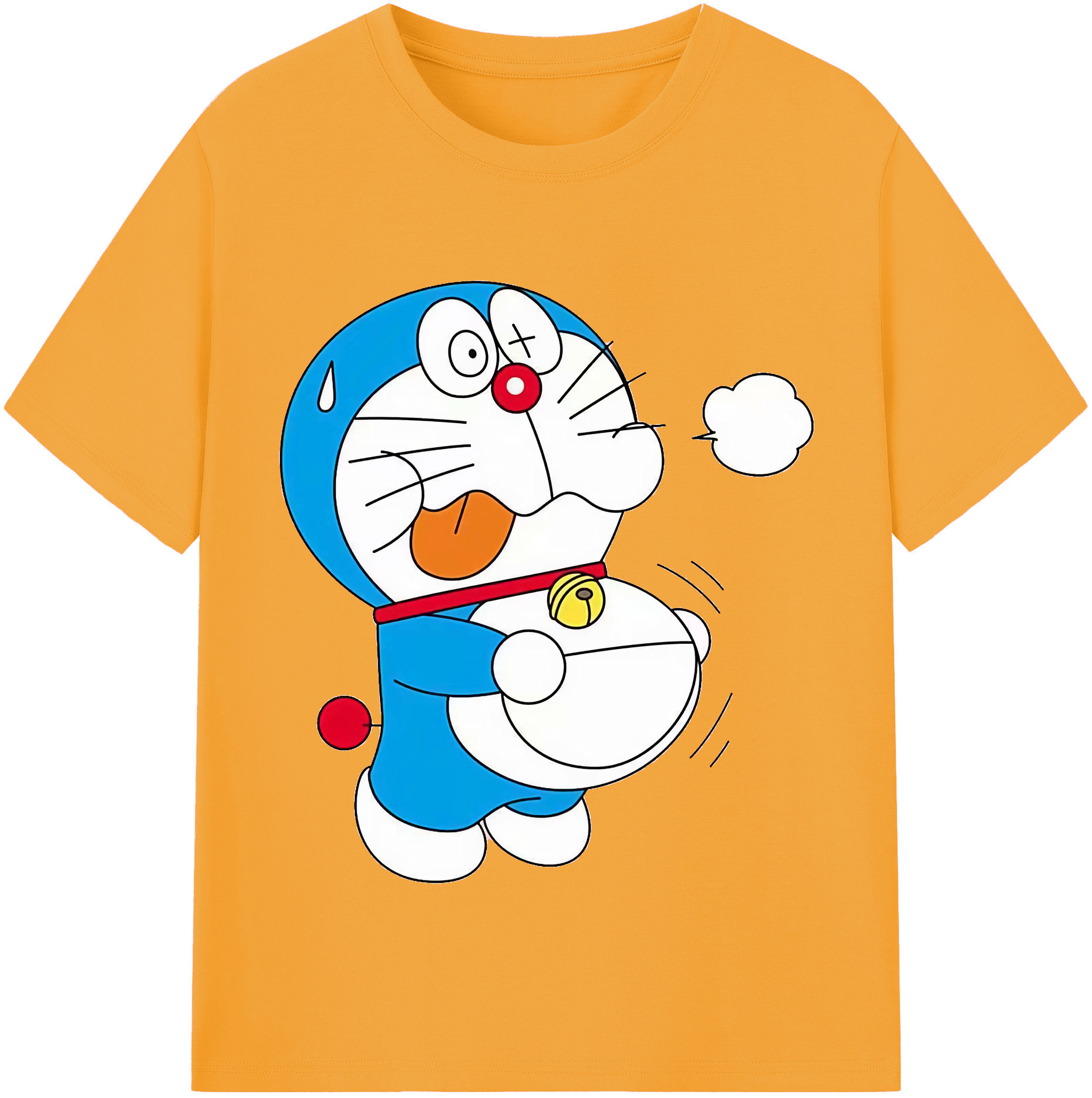 （画像用） ドラえもん Doraemon レディースカジュアルプリントTシャツ（綿100％）