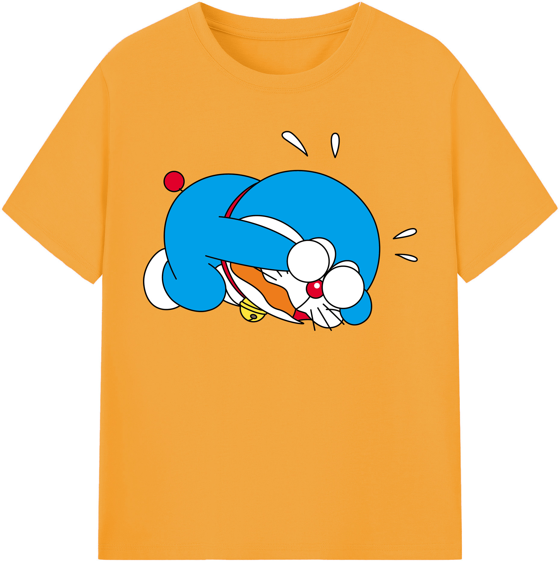 （画像用） ドラえもん Doraemon レディースカジュアルプリントTシャツ（綿100％）