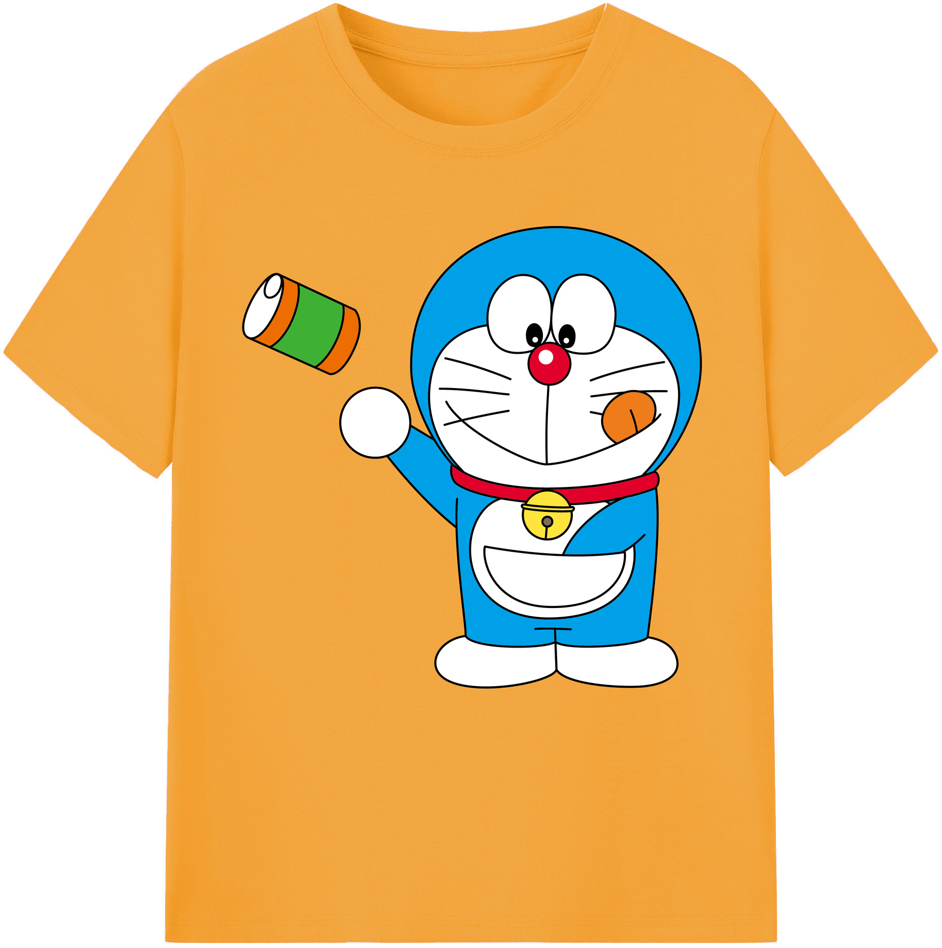 （画像用） ドラえもん Doraemon レディースカジュアルプリントTシャツ（綿100％）