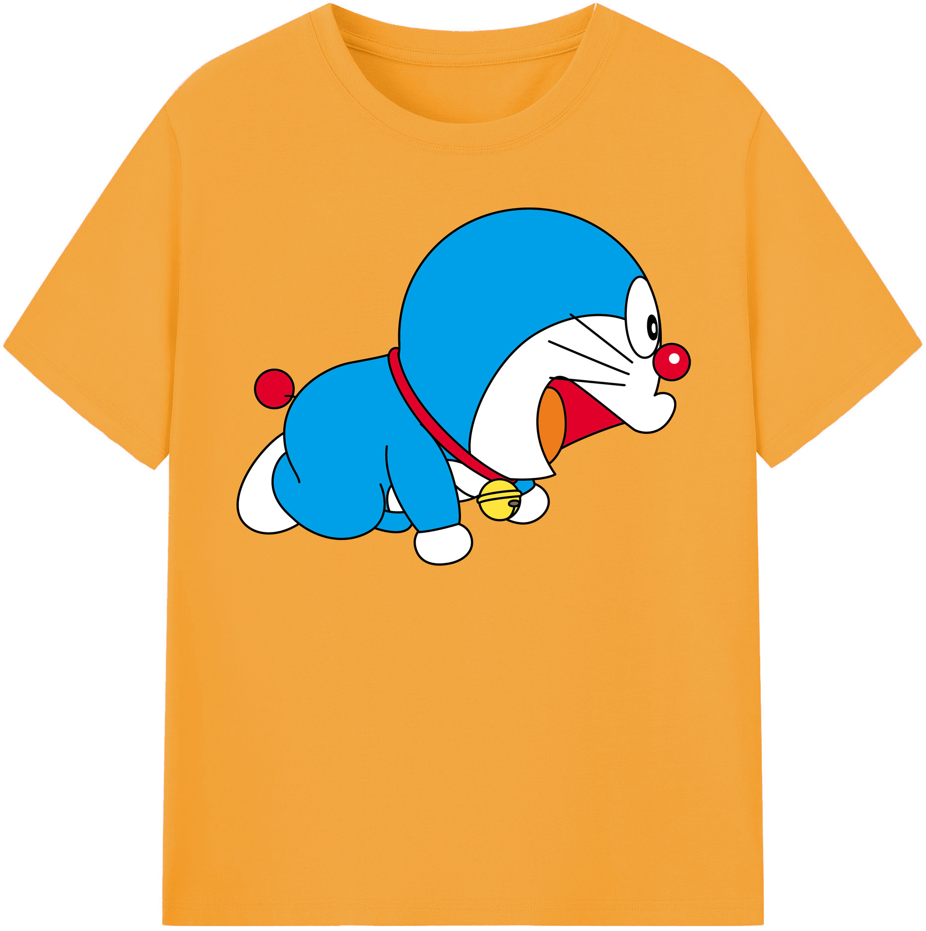 （画像用） ドラえもん Doraemon レディースカジュアルプリントTシャツ（綿100％）