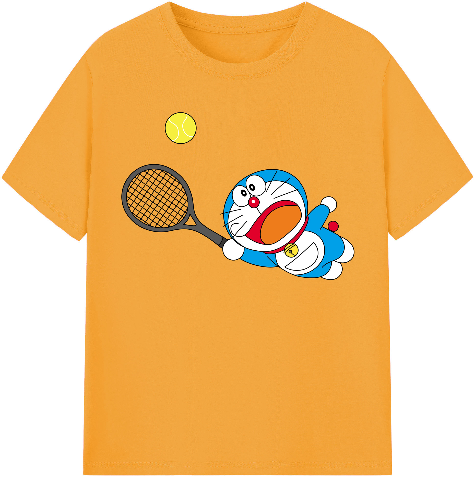 （画像用） ドラえもん Doraemon レディースカジュアルプリントTシャツ（綿100％）