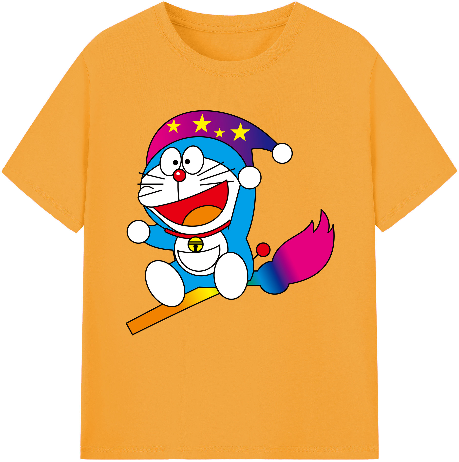 （画像用） ドラえもん Doraemon レディースカジュアルプリントTシャツ（綿100％）