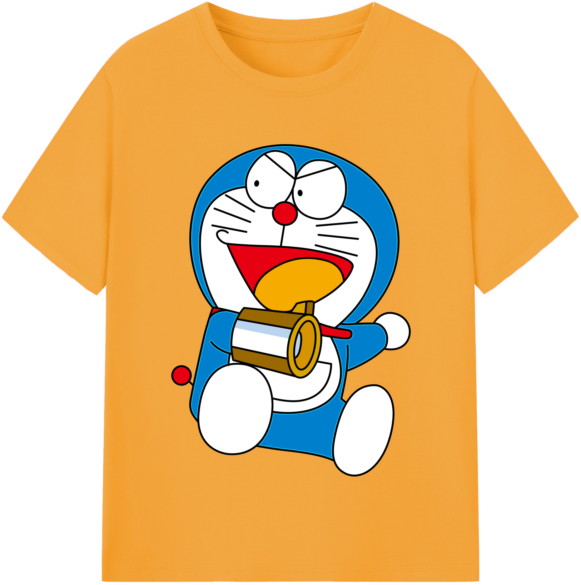 （画像用） ドラえもん Doraemon レディースカジュアルプリントTシャツ（綿100％）