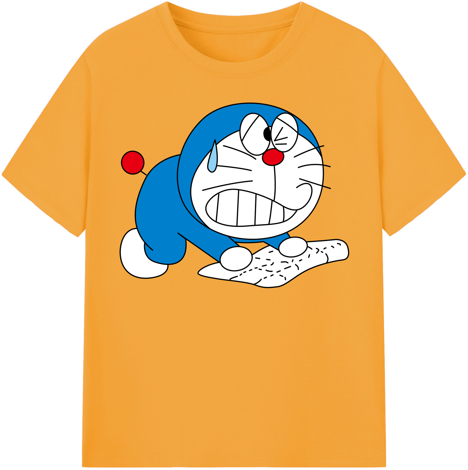 （画像用） ドラえもん Doraemon レディースカジュアルプリントTシャツ（綿100％）