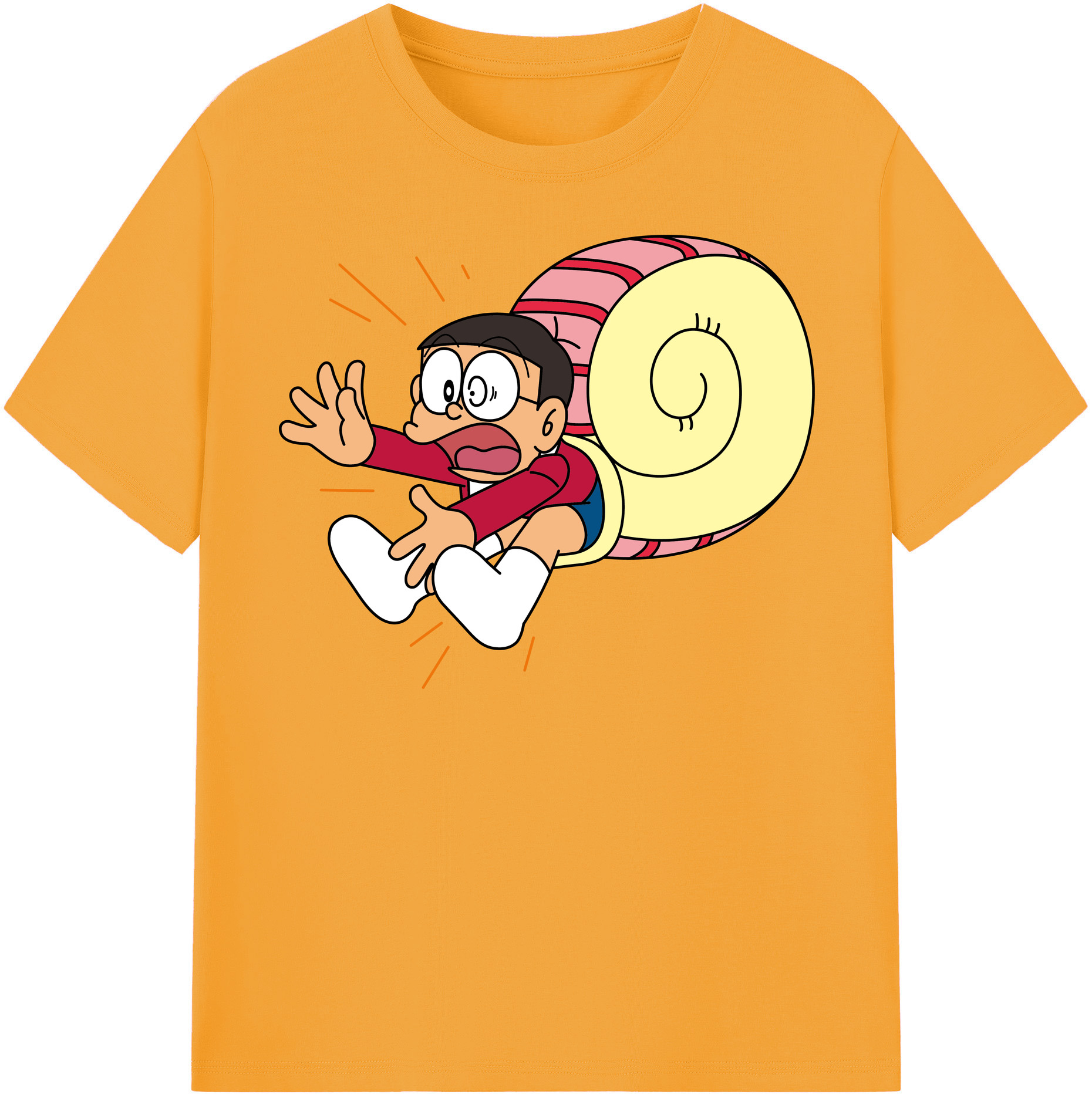 （画像用） ドラえもん 野比 のび太 Doraemon Nobita Nobi レディースカジュアルプリントTシャツ（綿100％）