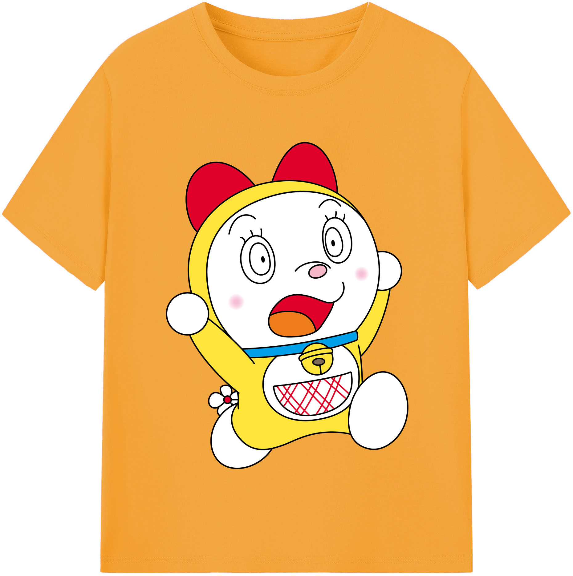 （画像用） ドラえもん ドラミ Doraemon Dorami レディースカジュアルプリントTシャツ（綿100％）