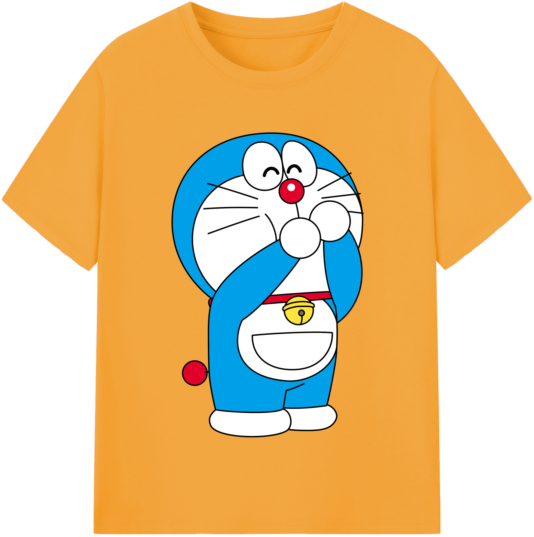 （画像用） ドラえもん Doraemon レディースカジュアルプリントTシャツ（綿100％）
