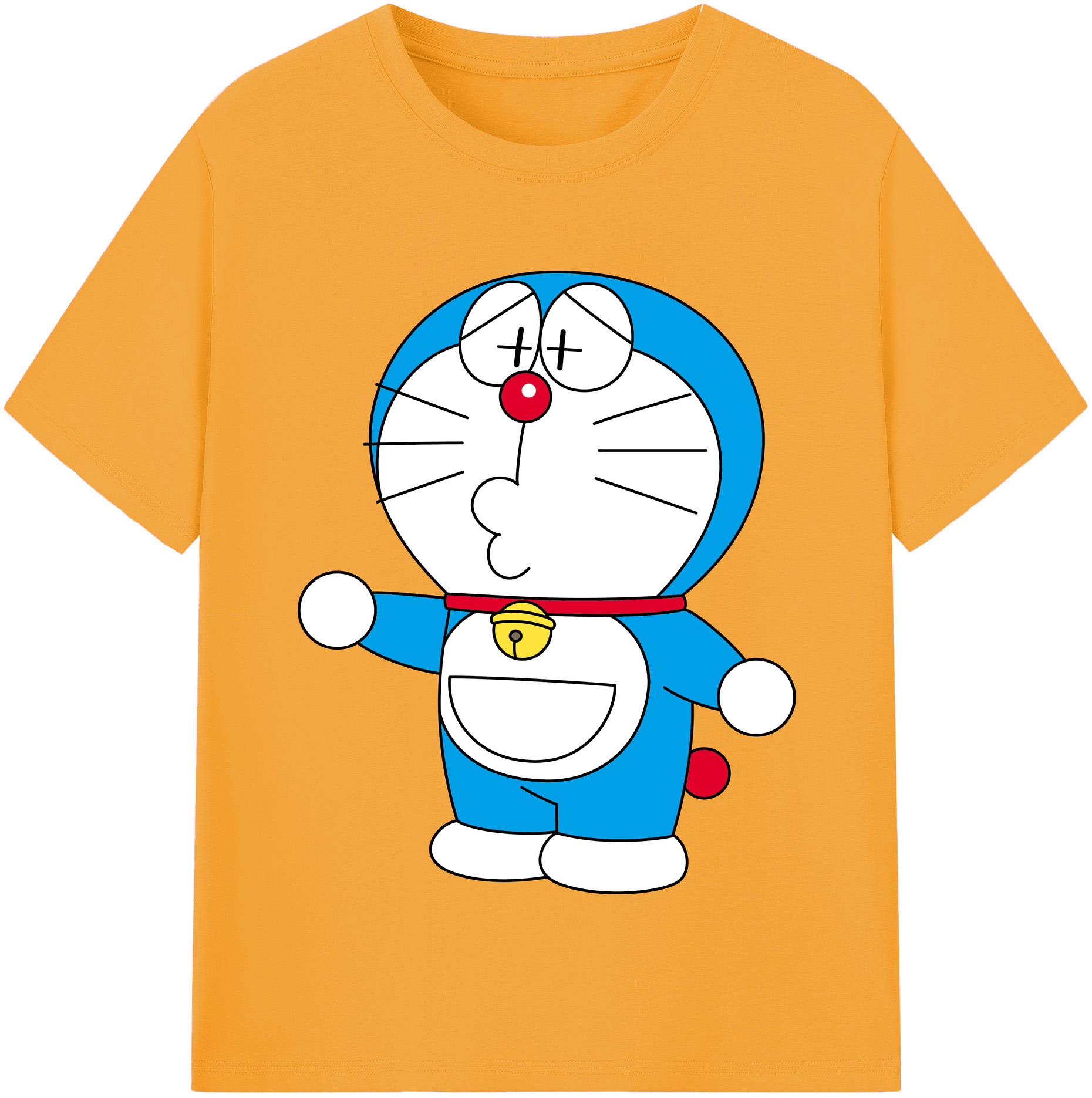 （画像用） ドラえもん Doraemon レディースカジュアルプリントTシャツ（綿100％）