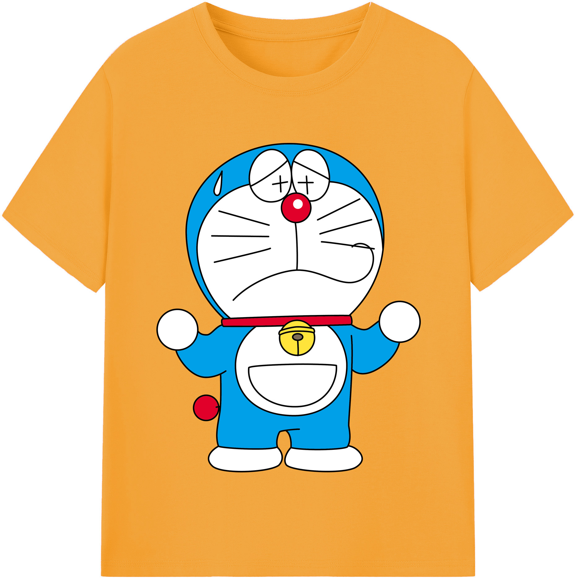 （画像用） ドラえもん Doraemon レディースカジュアルプリントTシャツ（綿100％）