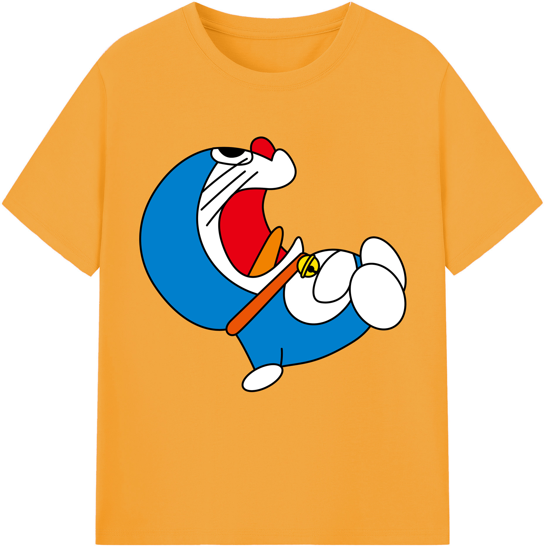 （画像用） ドラえもん Doraemon レディースカジュアルプリントTシャツ（綿100％）