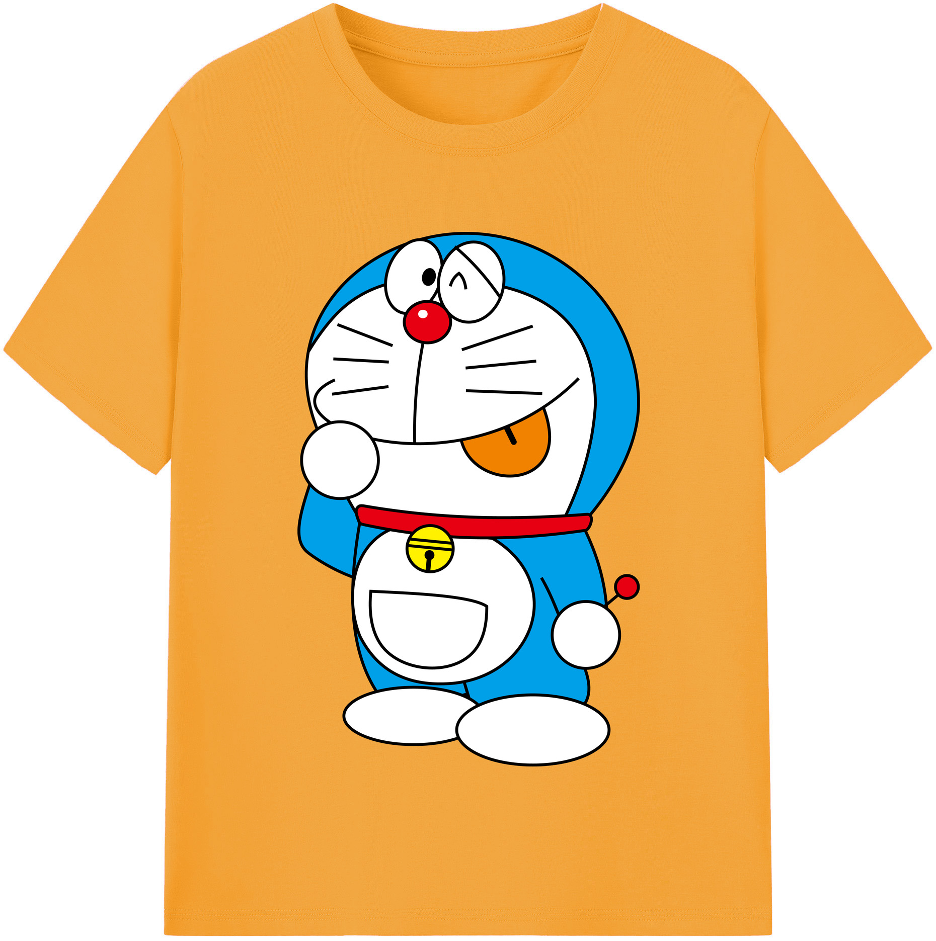 （画像用） ドラえもん Doraemon レディースカジュアルプリントTシャツ（綿100％）