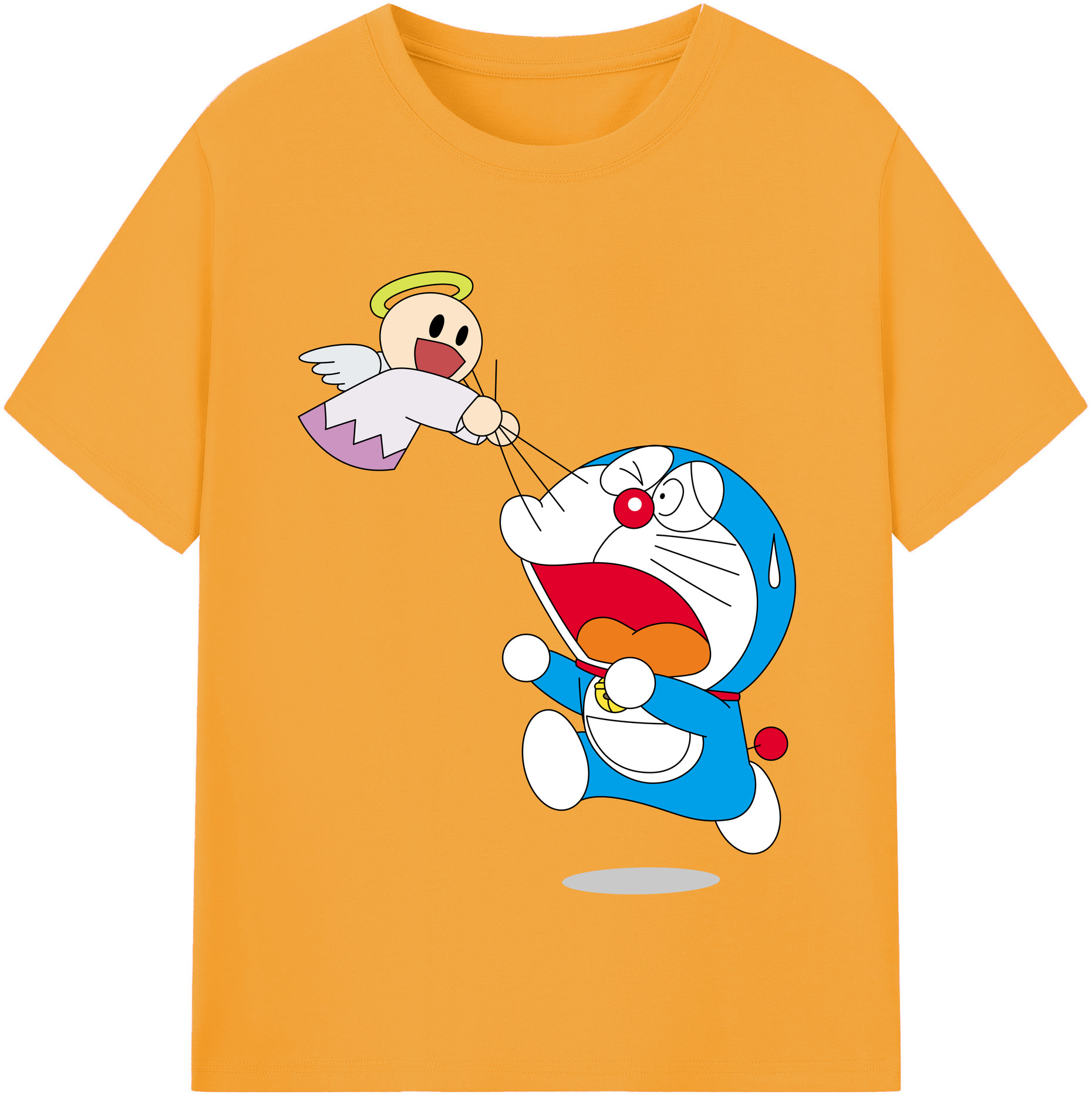 （画像用） ドラえもん Doraemon レディースカジュアルプリントTシャツ（綿100％）