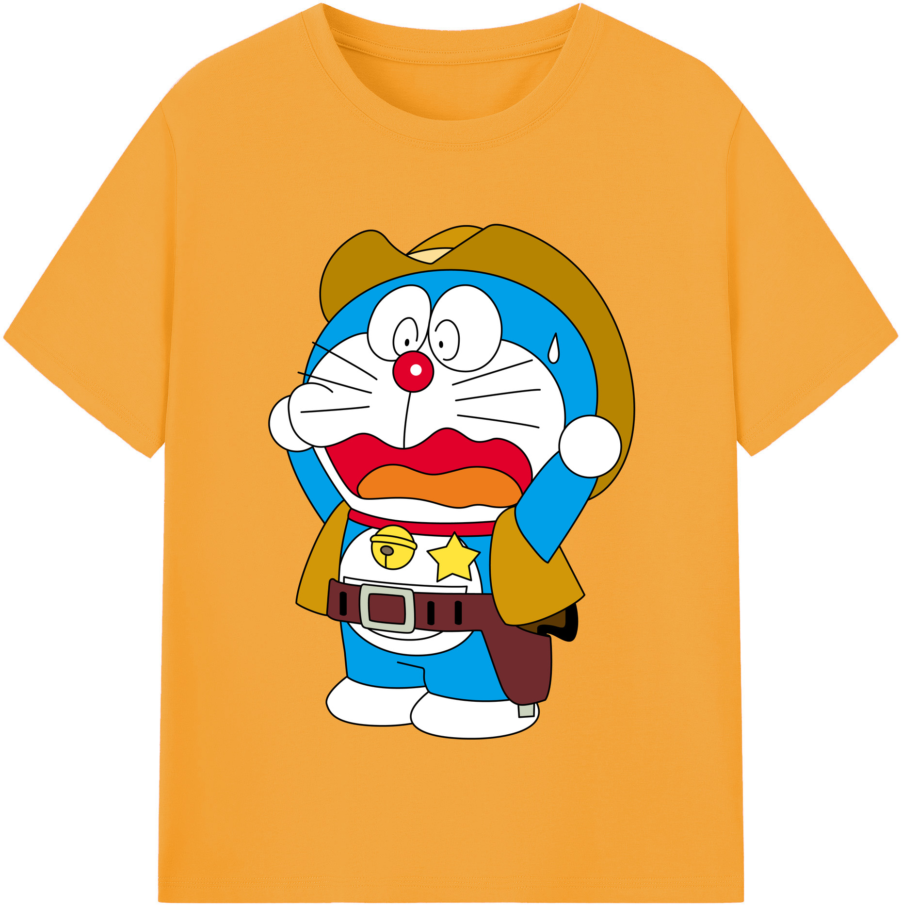 （画像用） ドラえもん Doraemon レディースカジュアルプリントTシャツ（綿100％）