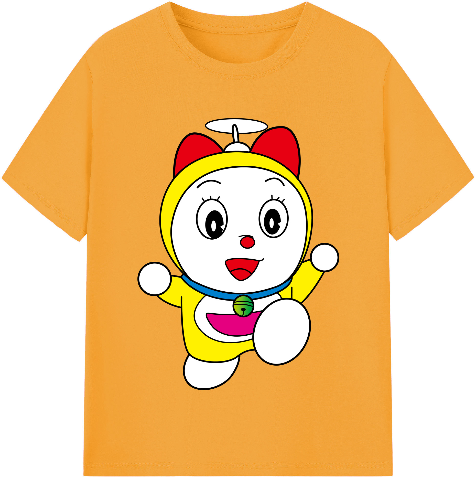 （画像用） ドラえもん ドラミ Doraemon Dorami レディースカジュアルプリントTシャツ（綿100％）