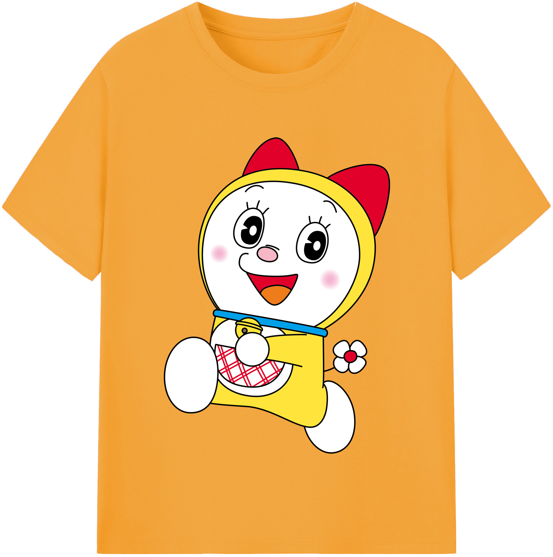 （画像用） ドラえもん ドラミ Doraemon Dorami レディースカジュアルプリントTシャツ（綿100％）