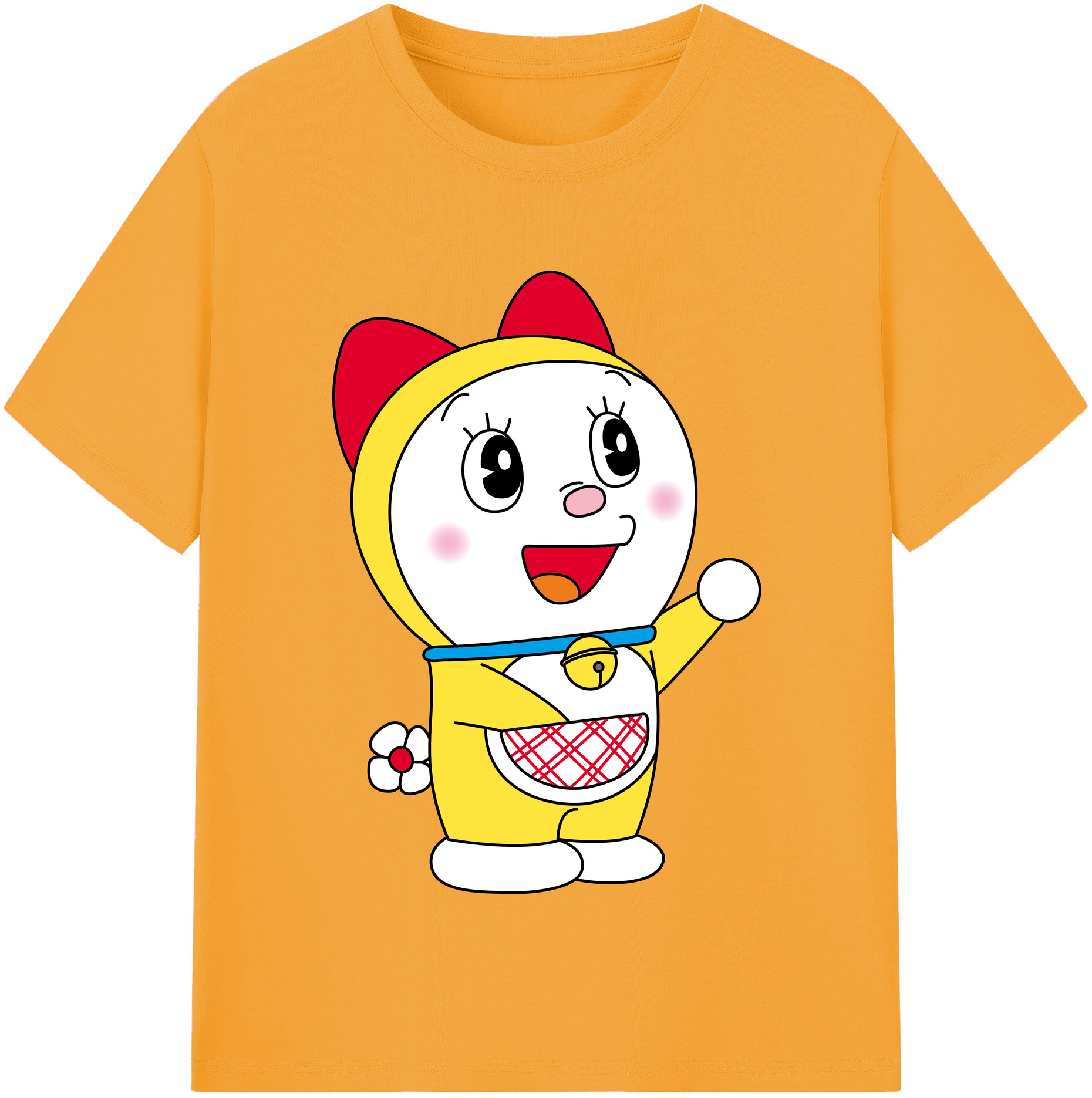 （画像用） ドラえもん ドラミ Doraemon Dorami レディースカジュアルプリントTシャツ（綿100％）