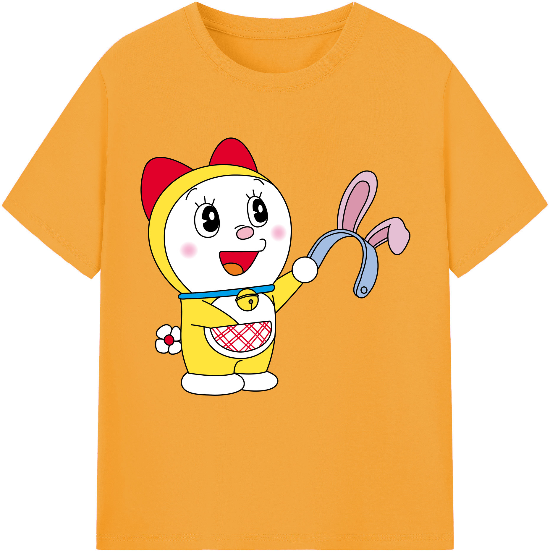 （画像用） ドラえもん ドラミ Doraemon Dorami レディースカジュアルプリントTシャツ（綿100％）
